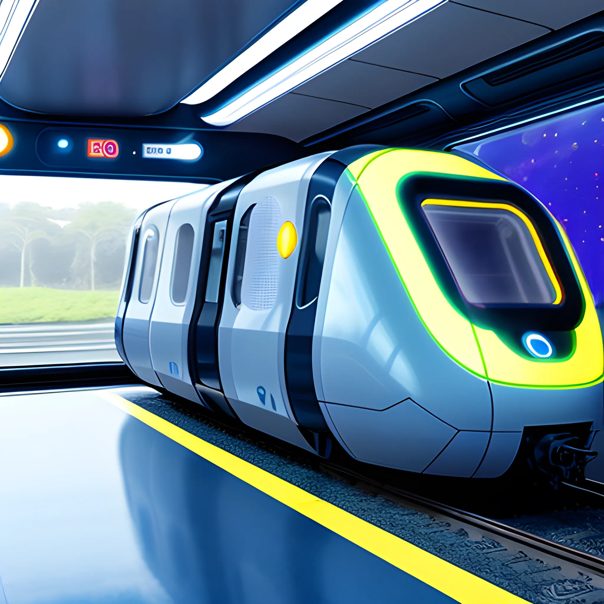 futuristic train