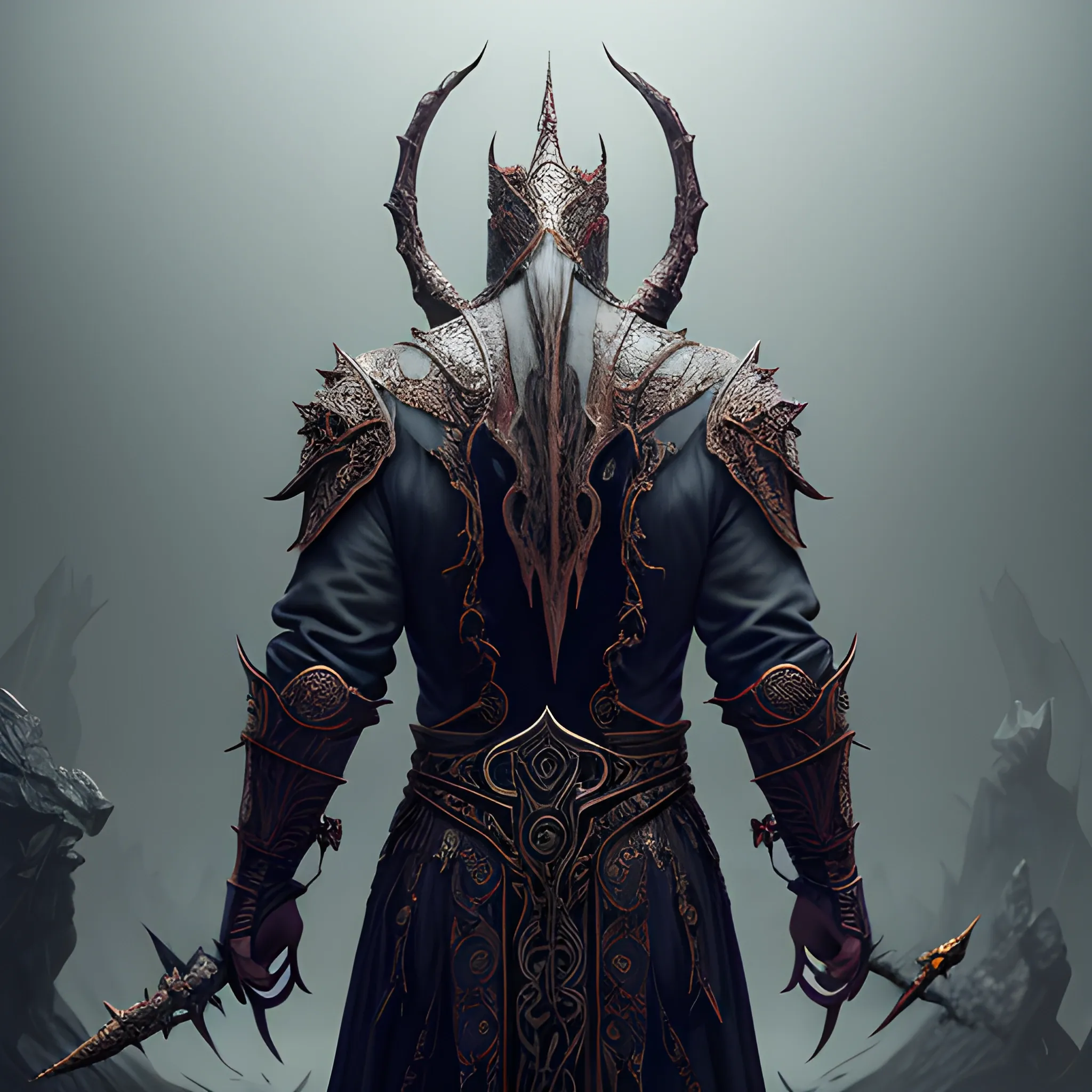 evil person in mask, powerful person, leader of cult, king of cult, full back  body view, dark magic, evil magic, he is using some evil spell, 8k, high resolution, high quality, photorealistic, hyperealistic, detailed, detailed matte painting, deep color, fantastical, intricate detail, splash screen, complementary colors, fantasy concept art, 8k resolution trending on Artstation Unreal Engine 5