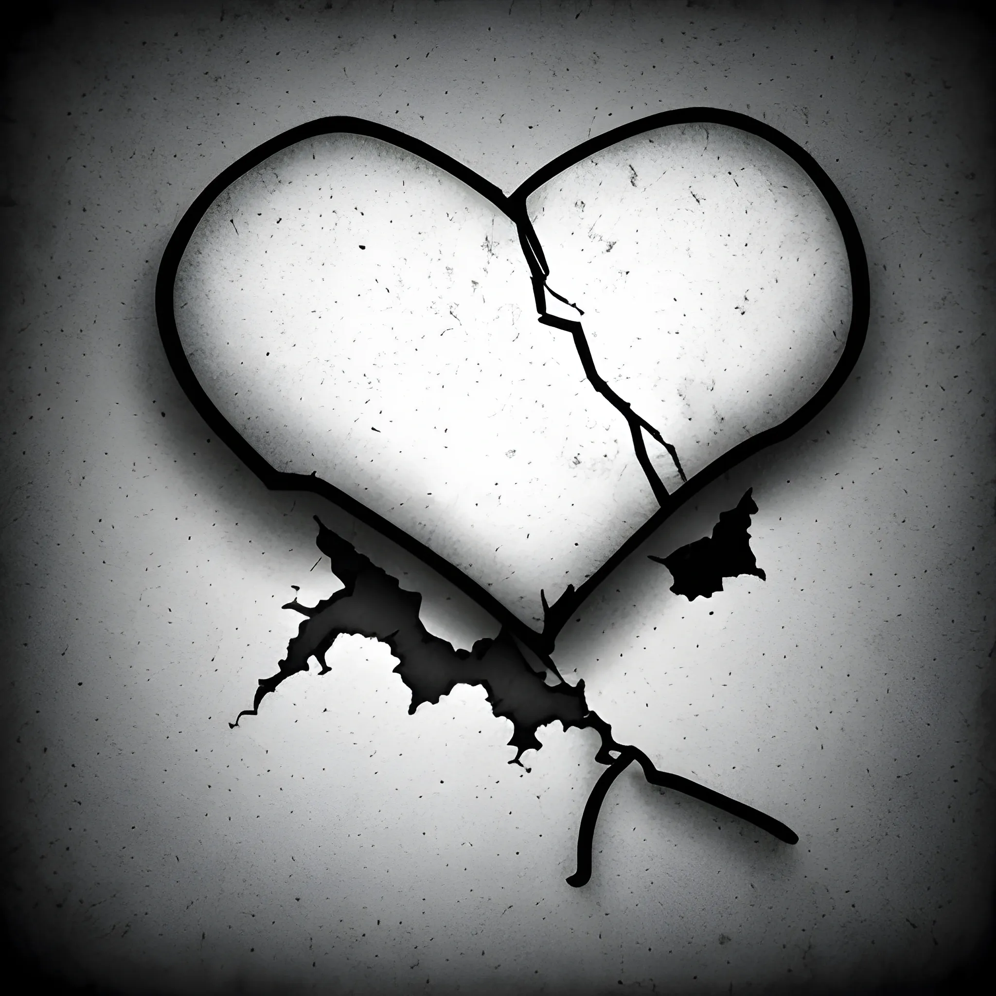 broken heart background, Cartoon, realistic