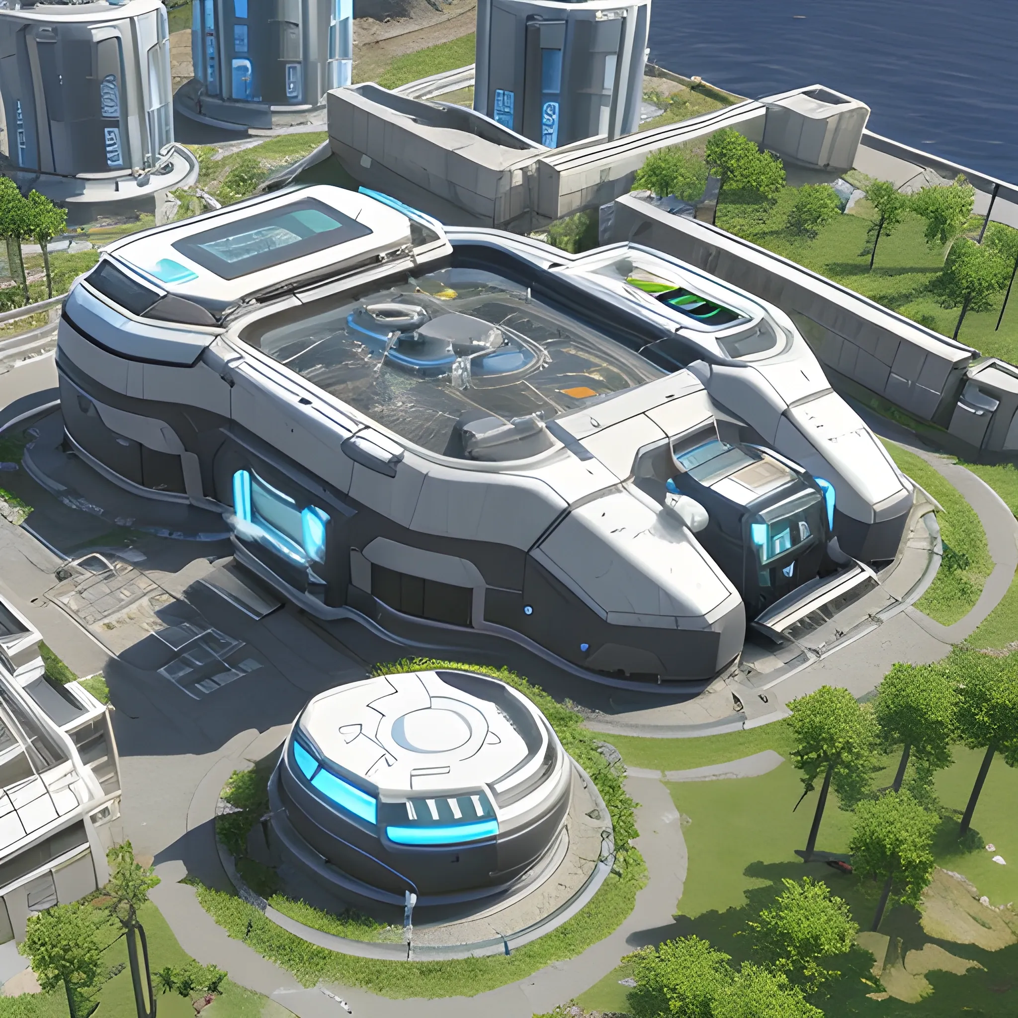 anno 2205 style, temperate, sunny, clear sky, top-down view, bio laboratory plant made of metal black structures, white plastic material, scratches,
mechanisms, wires, stains on the walls, high level of detail, people, futuristic, beautiful, Realistic proportions, attention to detail





