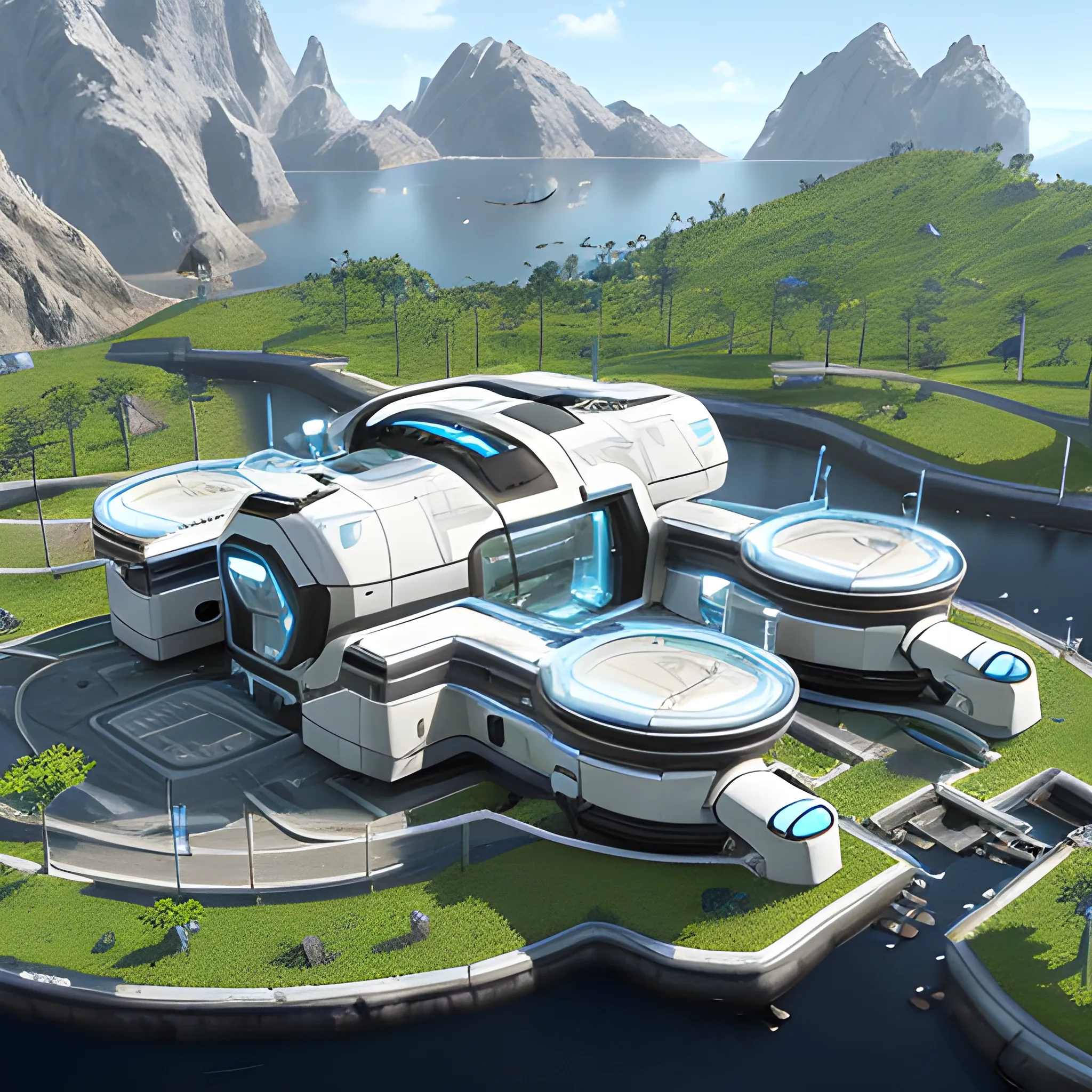 anno 2205 style, temperate, sunny, clear sky, top-down view, bio laboratory plant made of metal black structures, white plastic material, many glass, scratches,
mechanisms, wires, stains on the walls, high level of detail, people, futuristic, beautiful, Realistic proportions, attention to detail