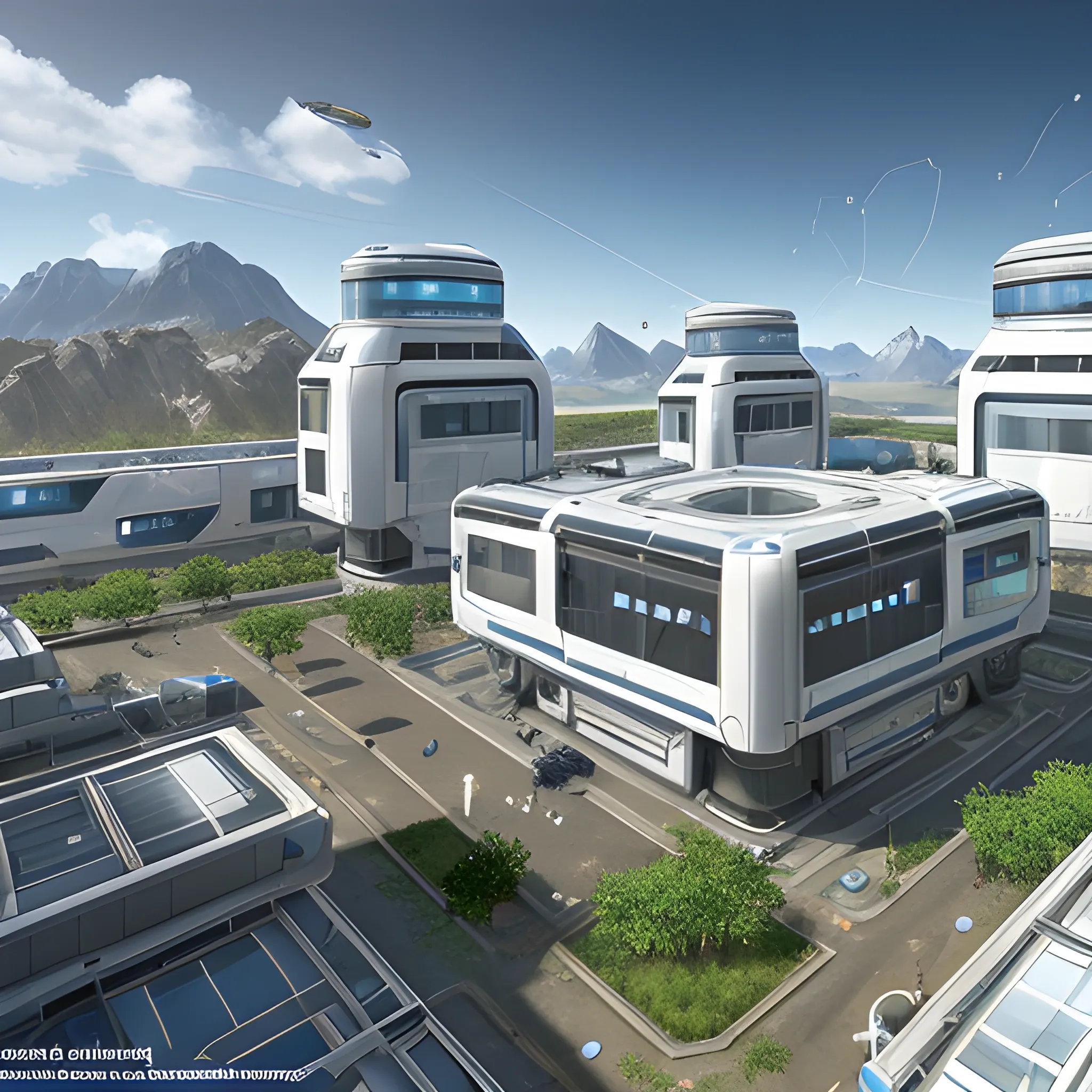 anno 2205 style, temperate, sunny, clear sky, top-down view, bio laboratory made of metal black structures, white plastic material, many glass, scratches,
mechanisms, wires, stains on the walls, high level of detail, people, futuristic, beautiful, Realistic proportions, attention to detail