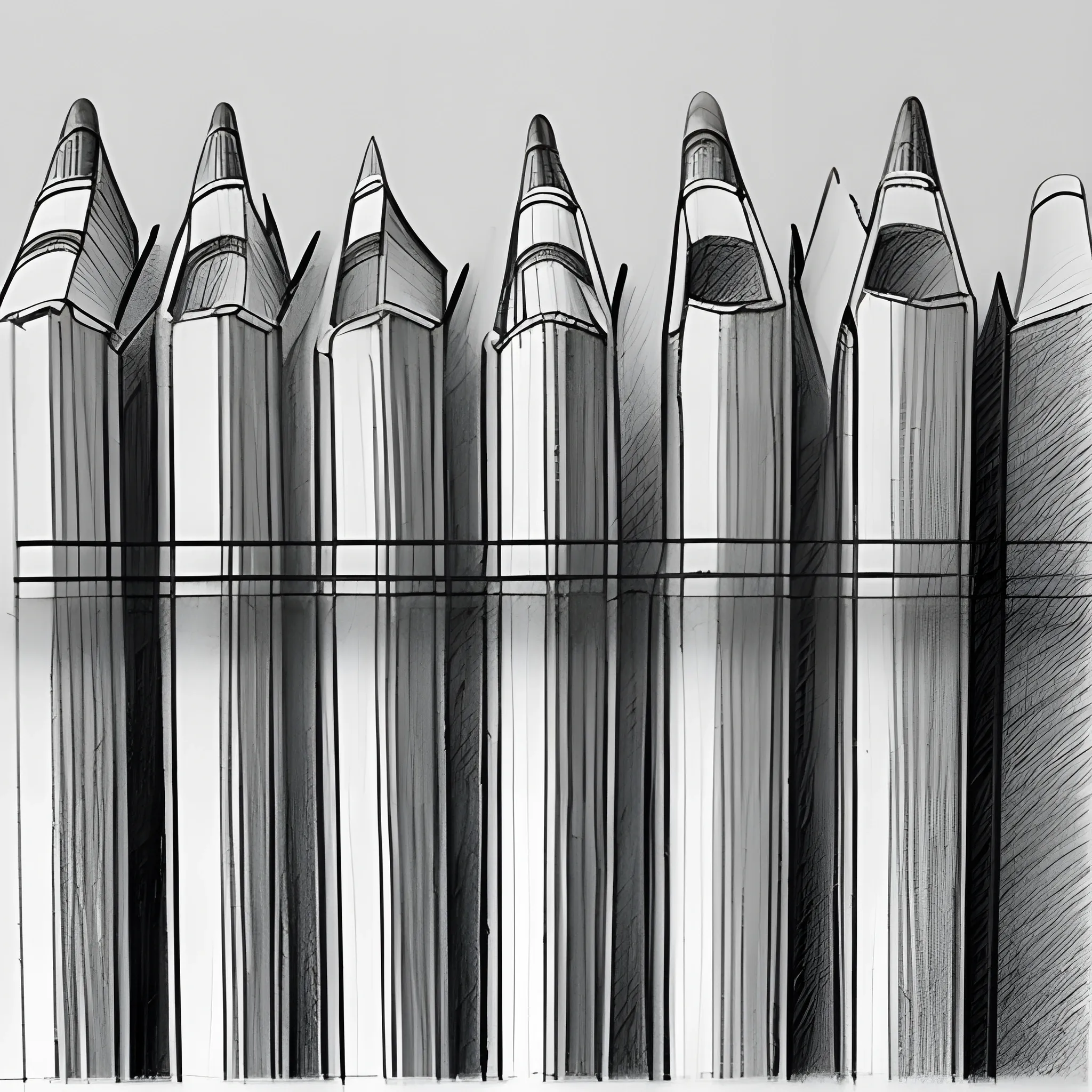 row of books, , Pencil Sketch