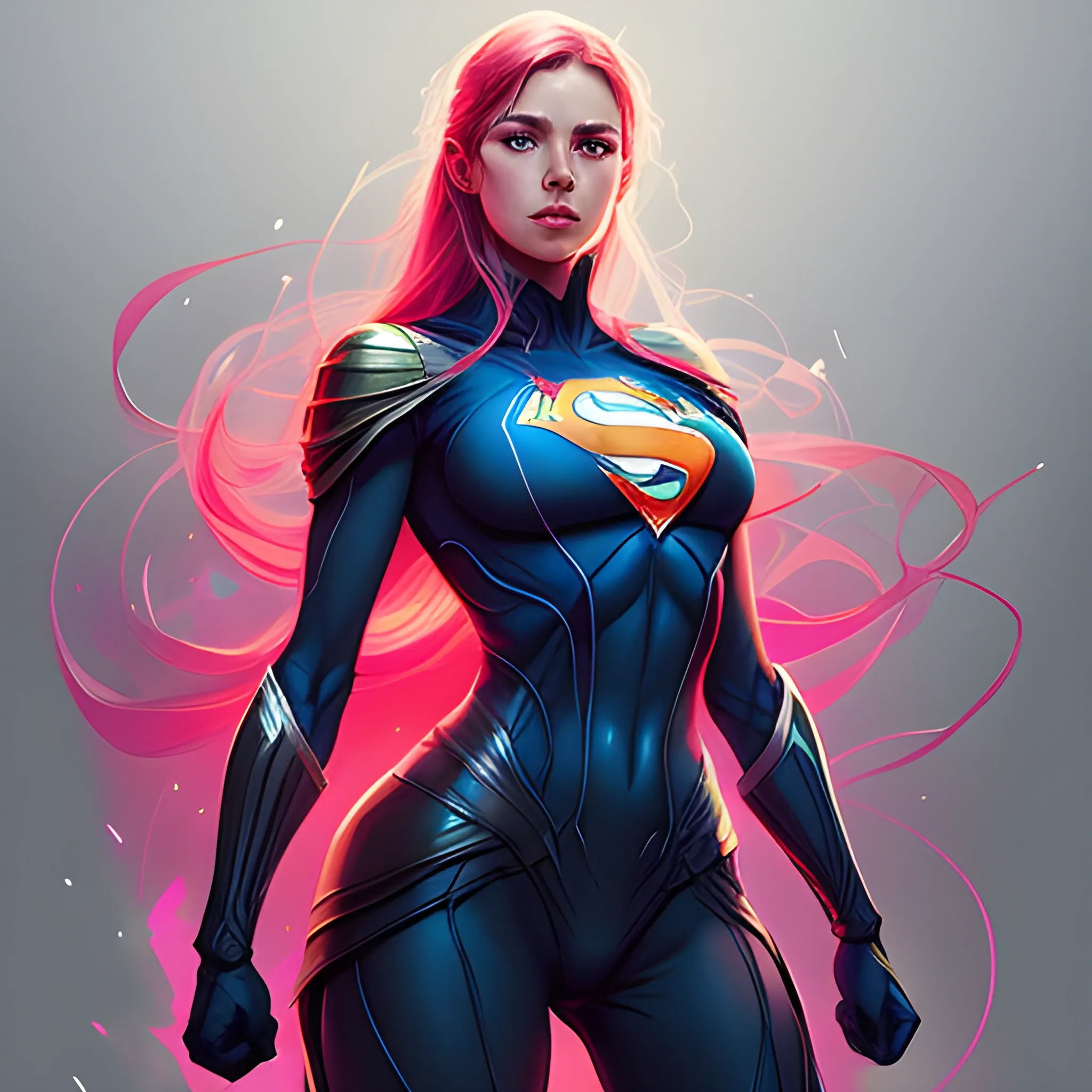 draw a superhero with the acronym RGB in digital art by wlop and artgerm in the style of the throne of glass