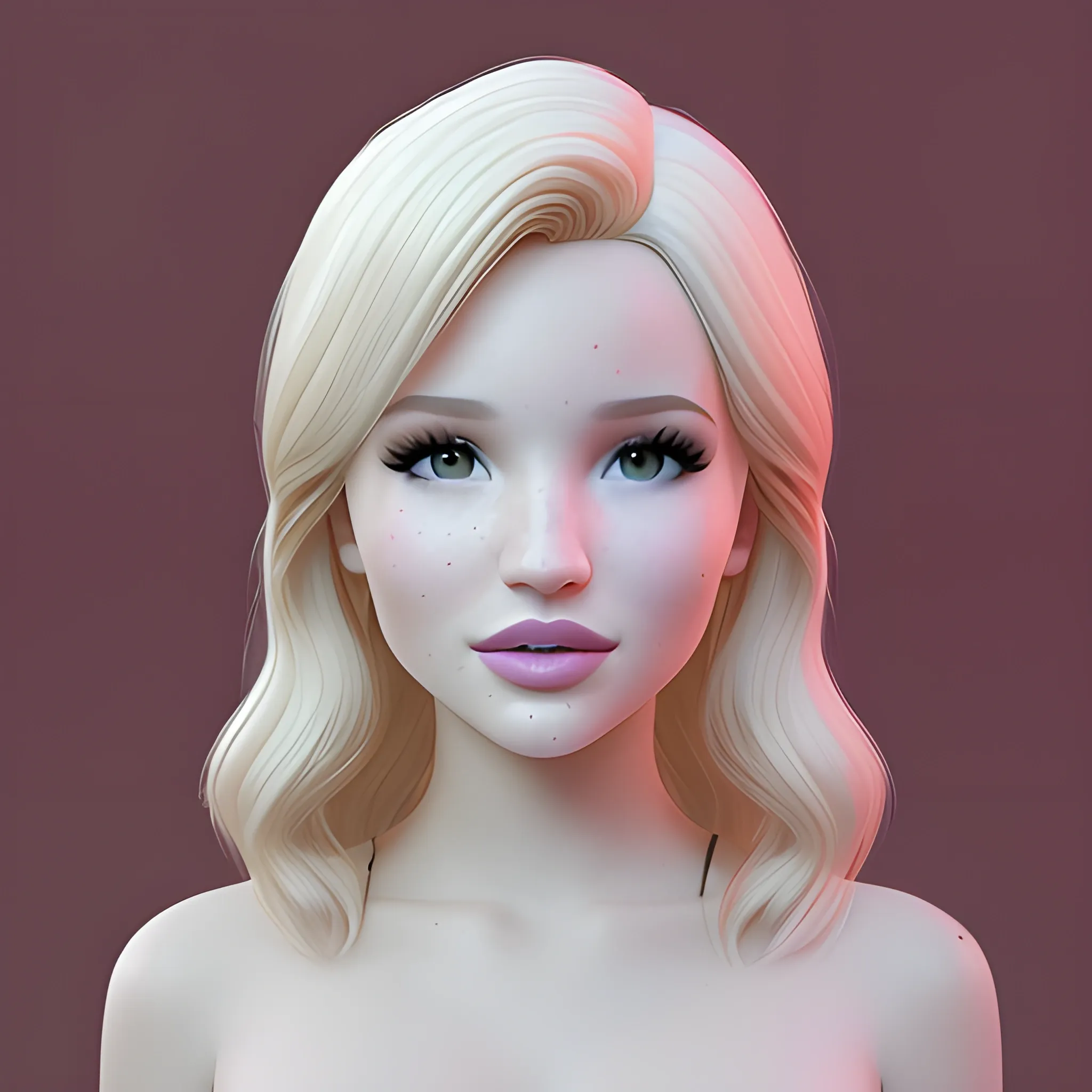 Bella Thorne / Dove Cameron face morph, 3D