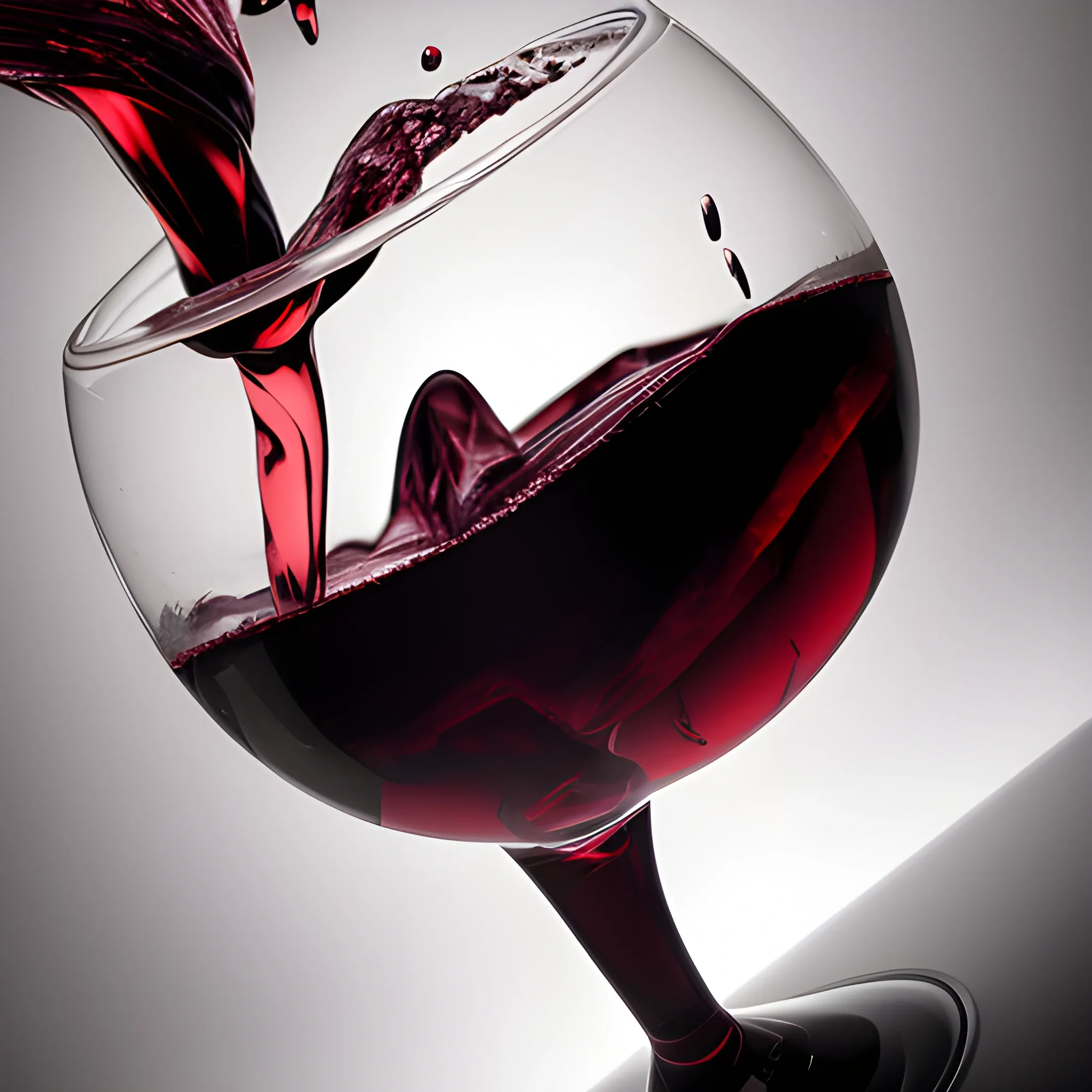 masterpiece, best quality, cinematic photo of Red wine, drinks, smoky ice, photograph, film, highres