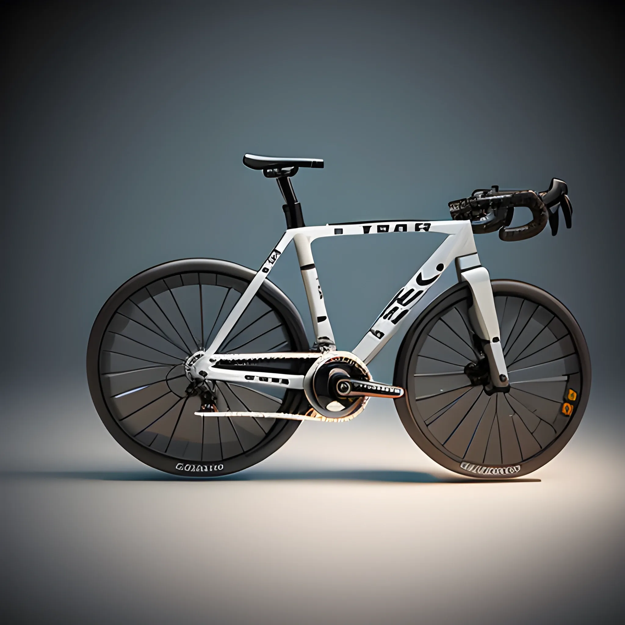 Trek roadbike made out of Lego, octane render, studio light, 35mm,