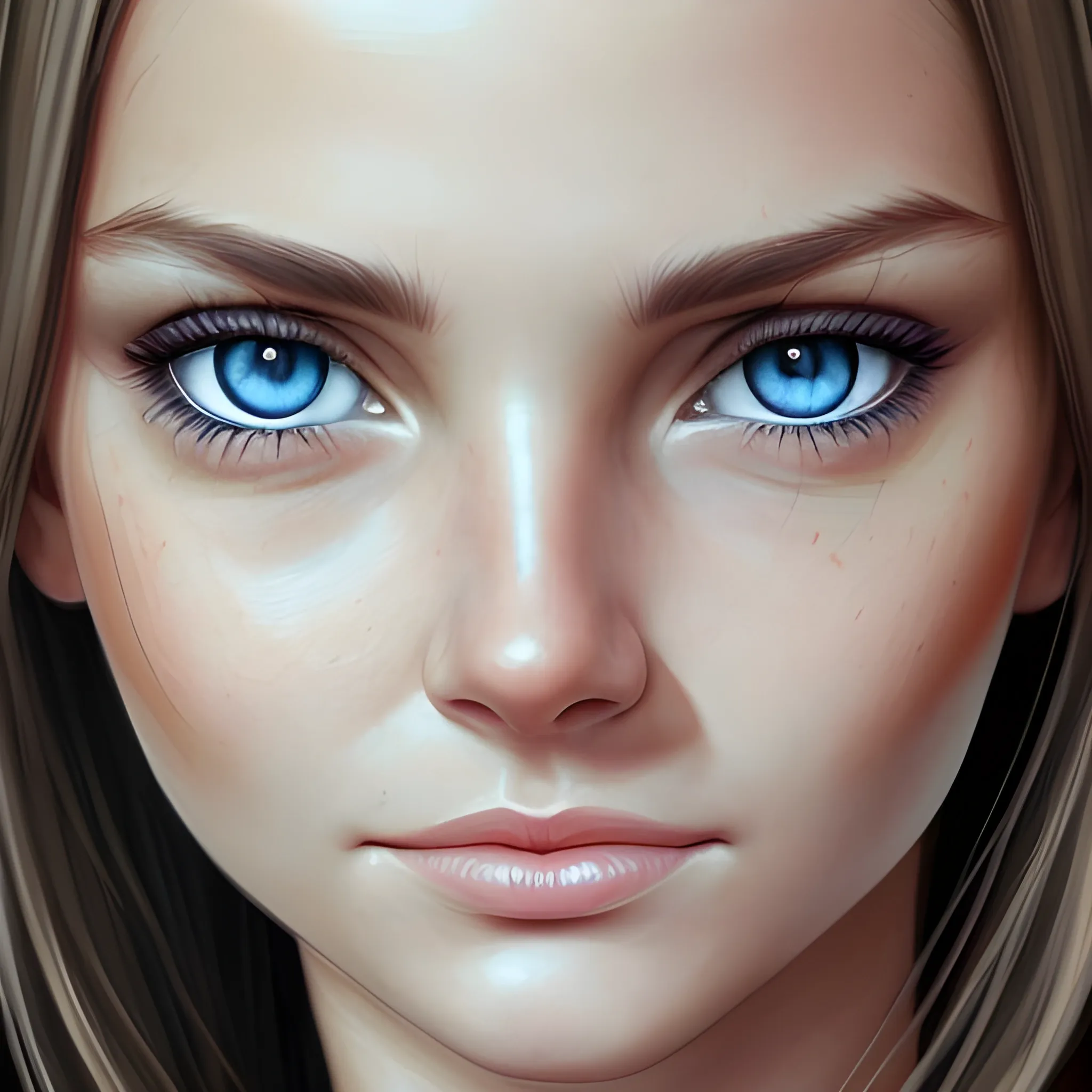 very nice face, beautiful eyes, Photo-realism,