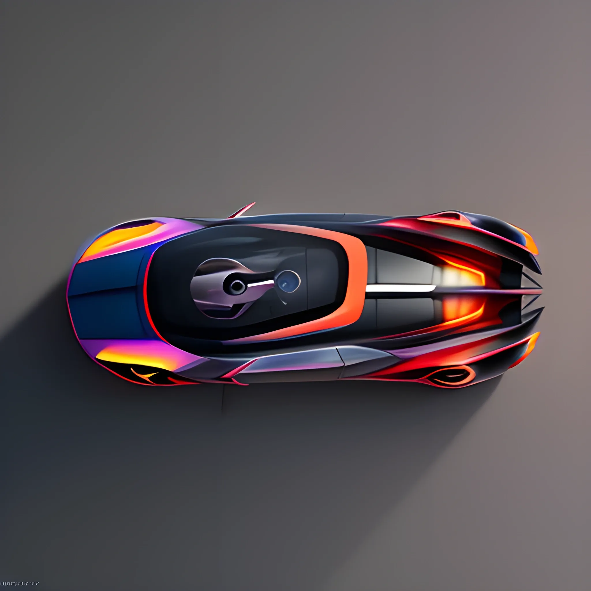 tesla concept car, sedan, car design, photography, automotive design, downtown, top view, 4k, concept, future, colorful, dramatic lighting, hyper detailed, hyper realistic detailed