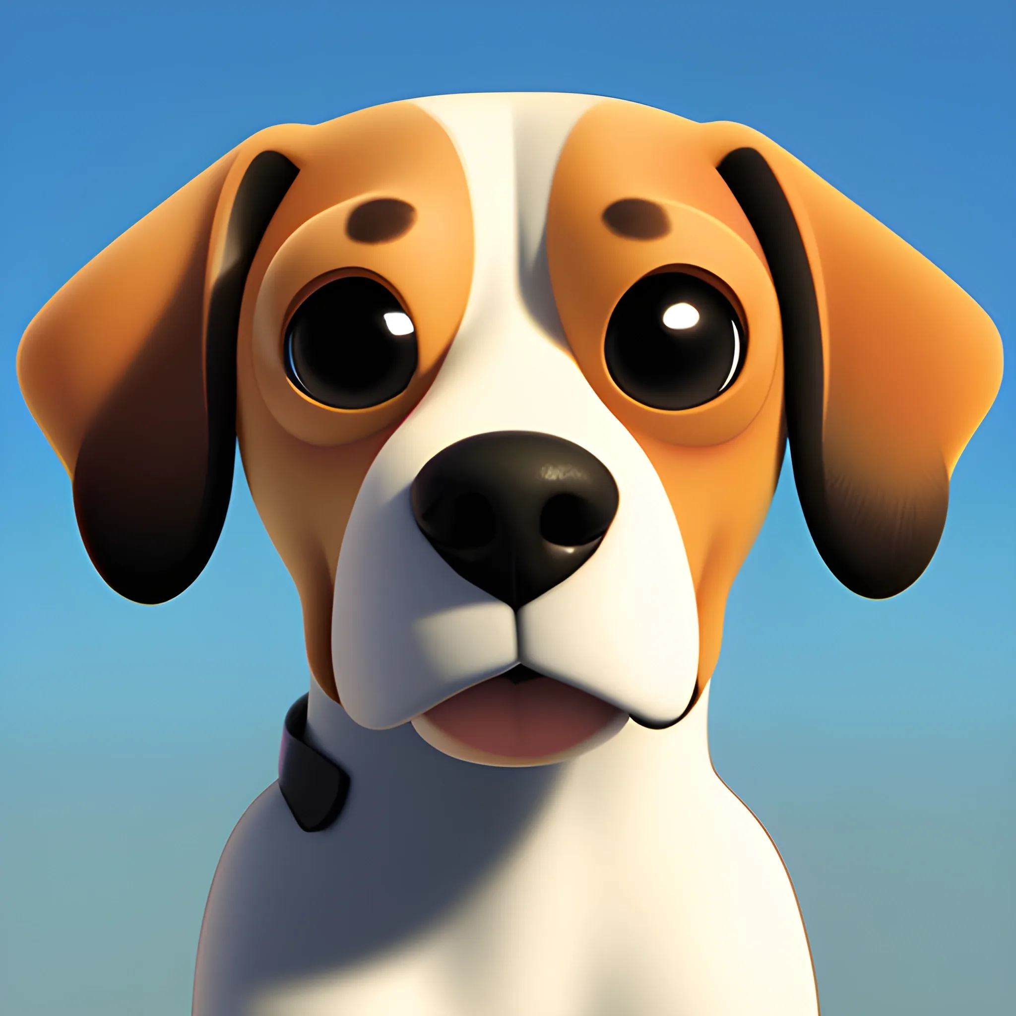 , 3D beagle Disney Pixar cartoon