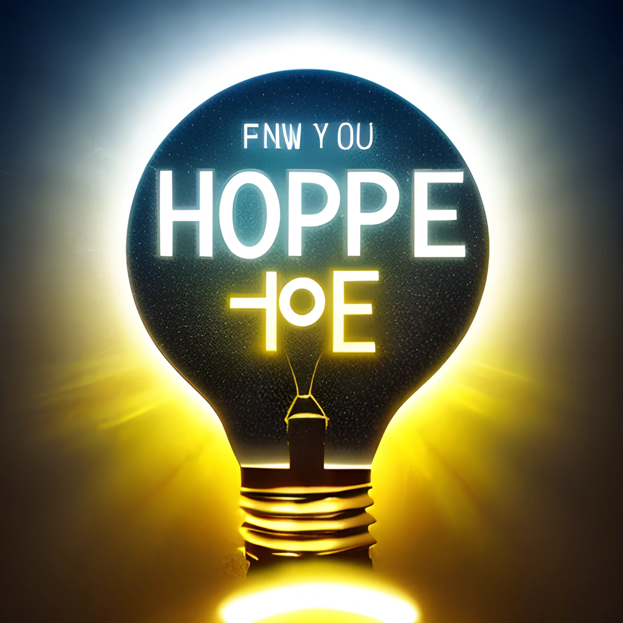 "Illuminating Hope": Create an image of a shining light or beacon cutting through darkness, symbolizing hope and optimism in achieving your fundraising goal. Use contrasting colors to emphasize the light's brightness and draw attention to your cause.