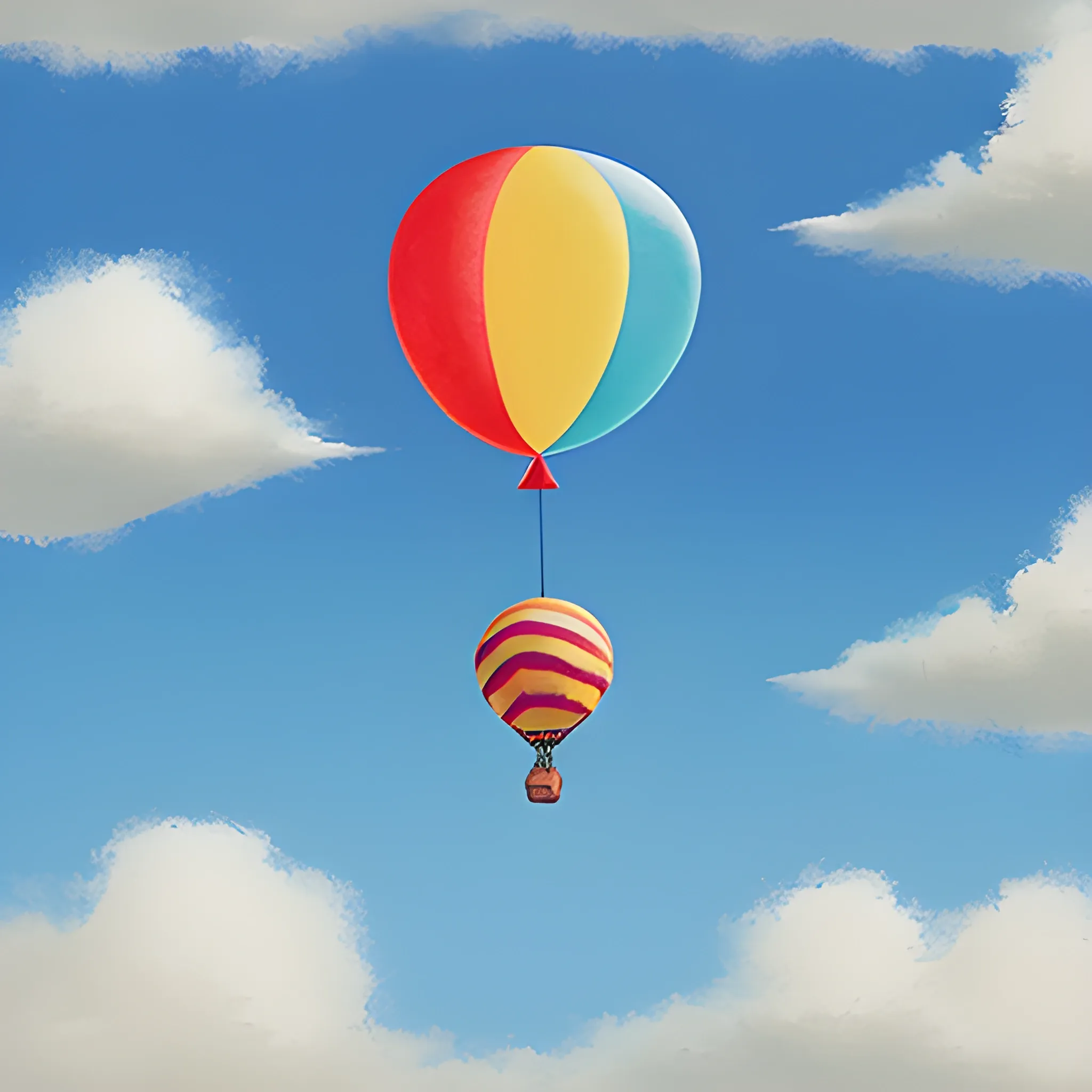Balloon in the sky.
