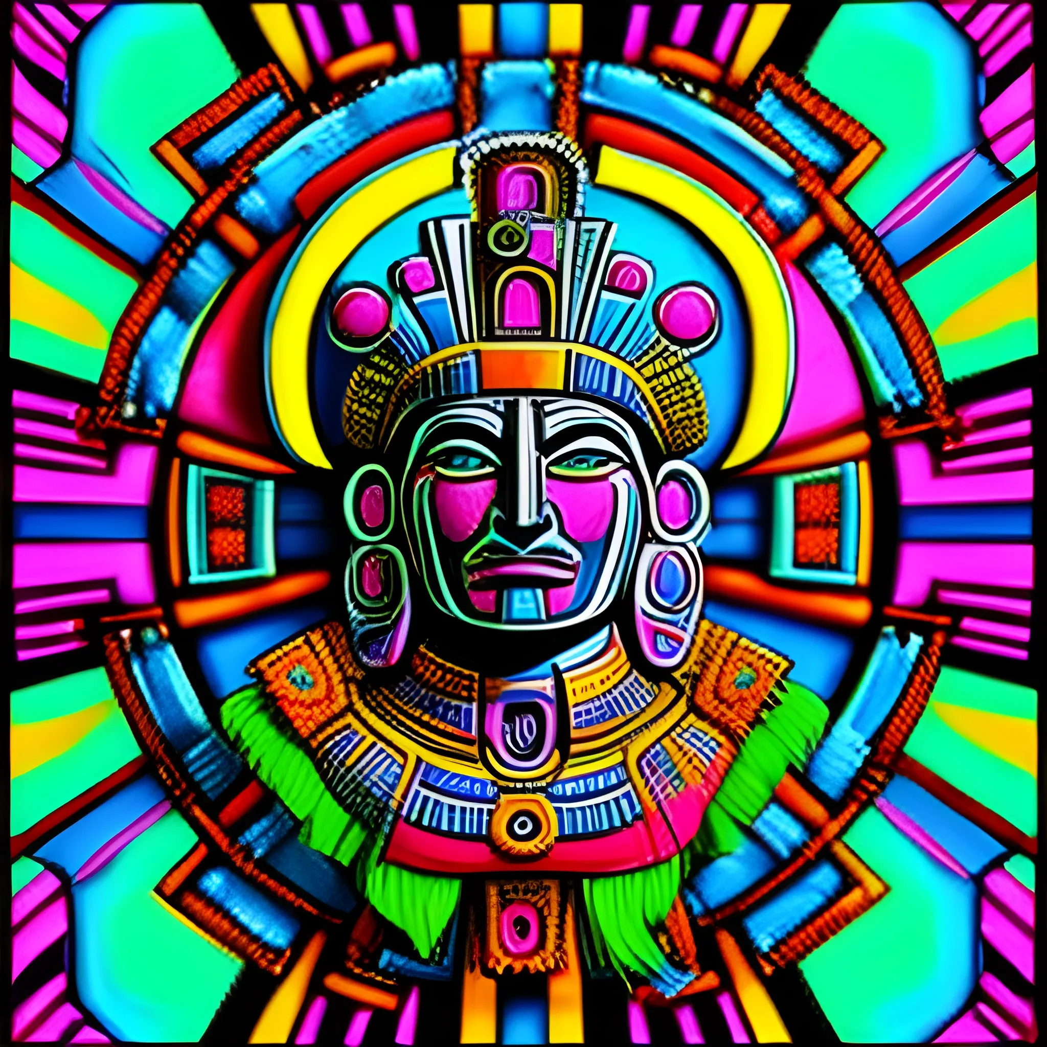 Aztec god , Trippy