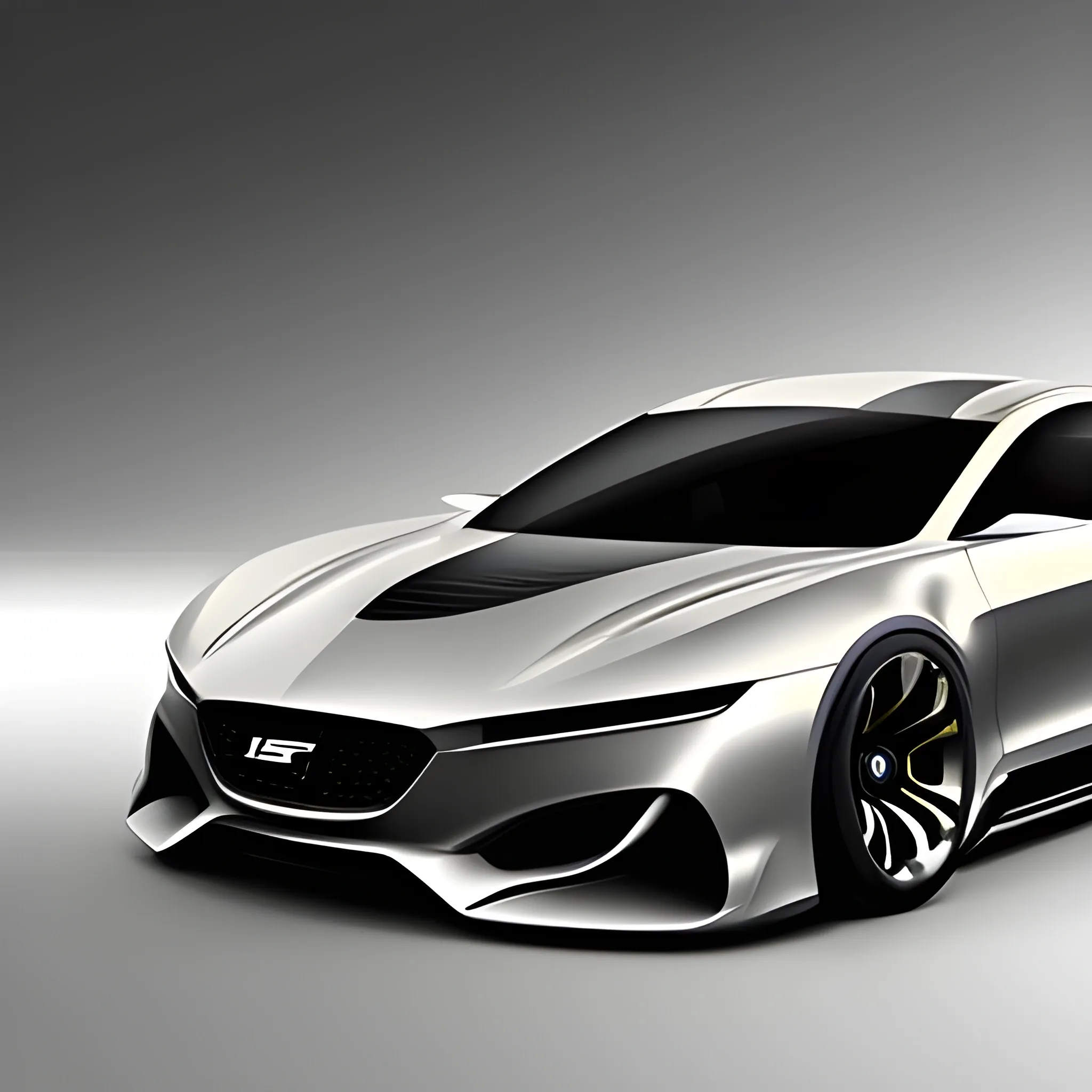 realistic sport car sedan concept
