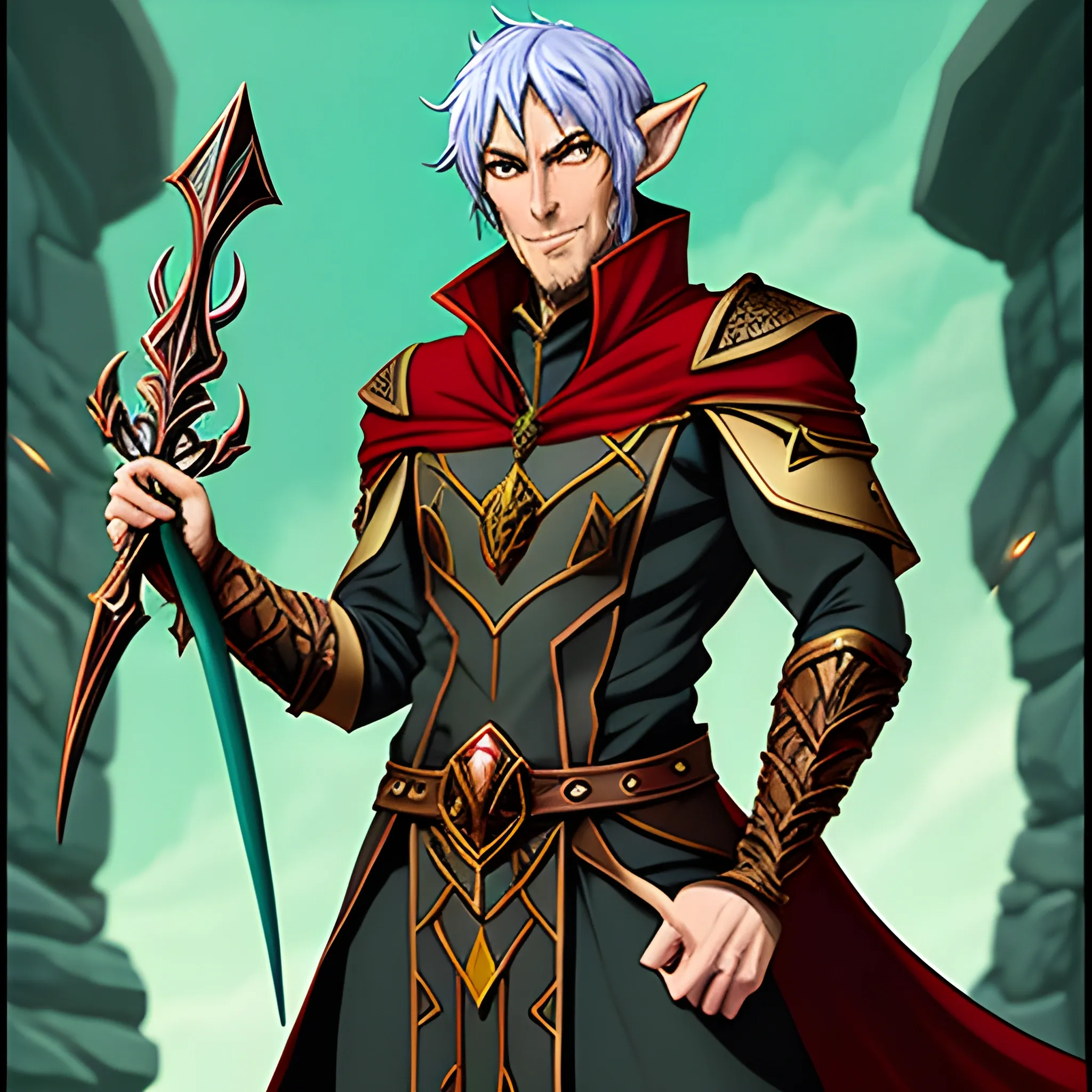 Create a dungeons and dragons character which is an Eladrin Elf ...