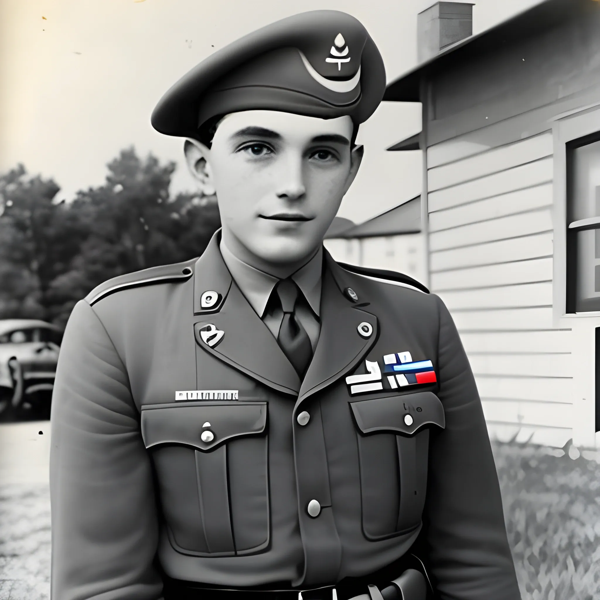 Ervin Kulein as an WW2 soldier