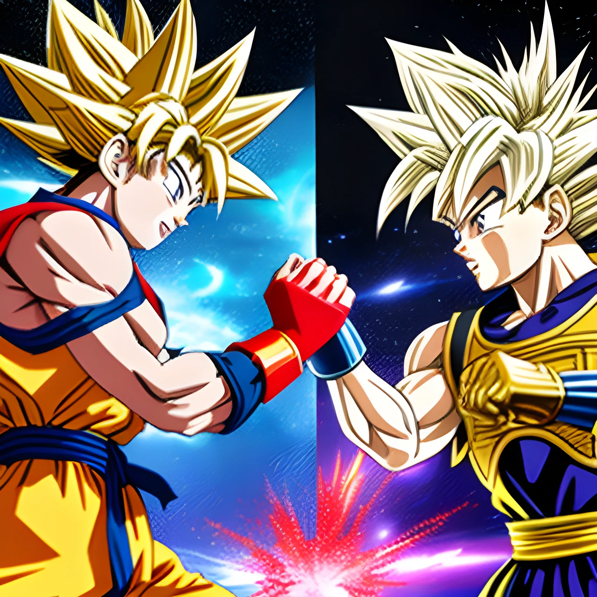 seiya fight vs goku, 3D