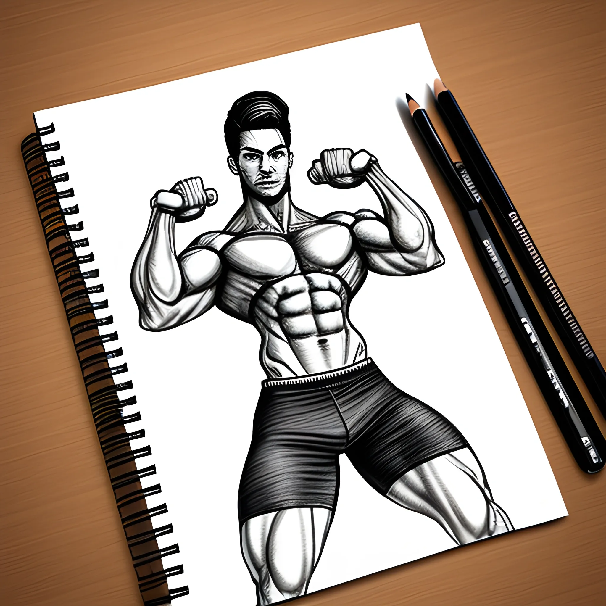 Create a logo for a supplement and fitness store called “NAG Suplementos” , Pencil Sketch