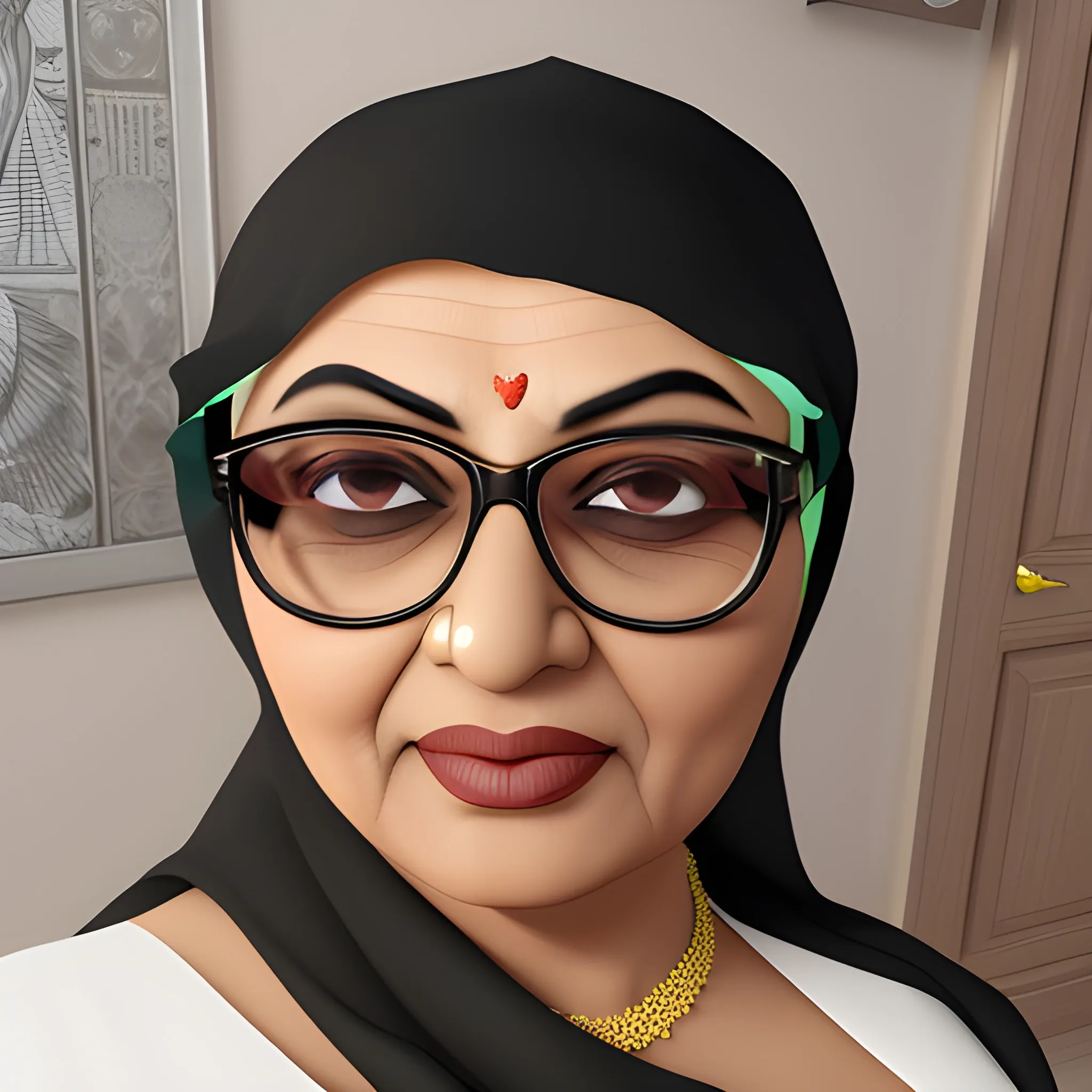 Pakistani aunty , 3D - Arthub.ai