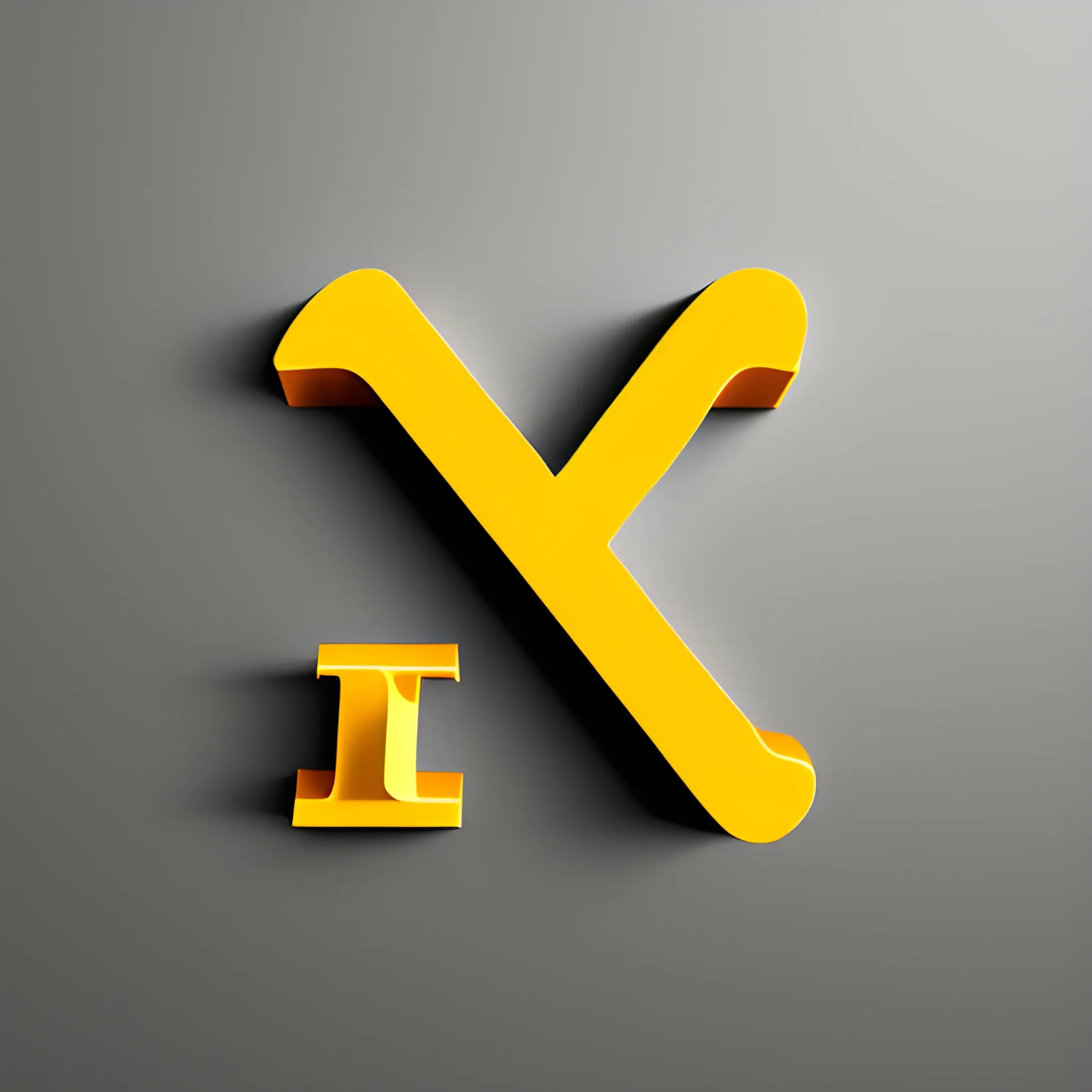 create a logo with the letter T in the middle, 3D