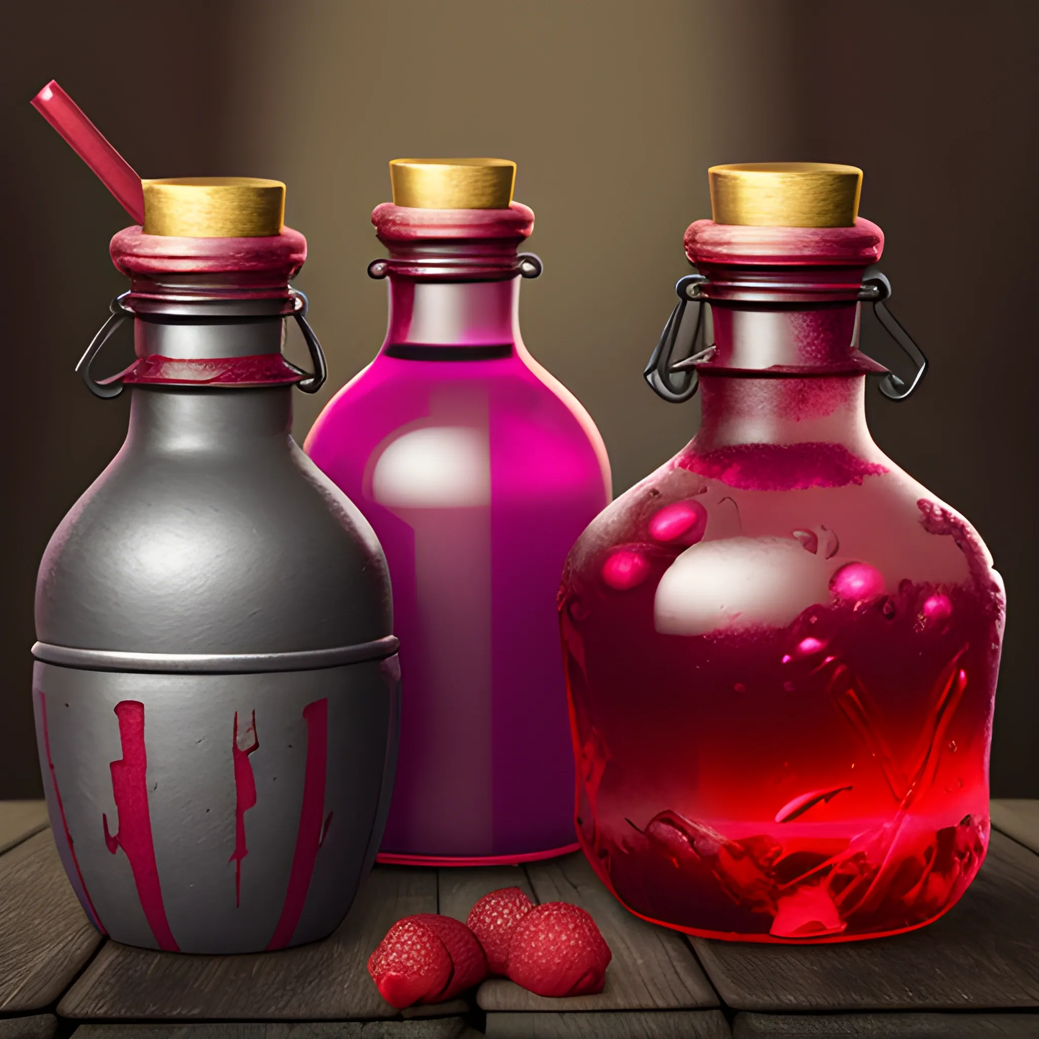 red, health potion, fantasy