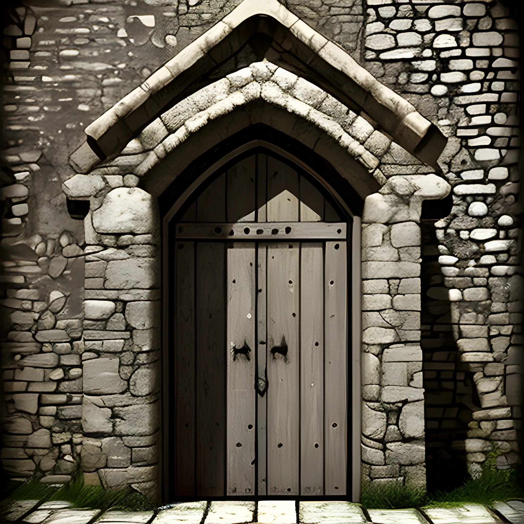 Grunge  medieval door
