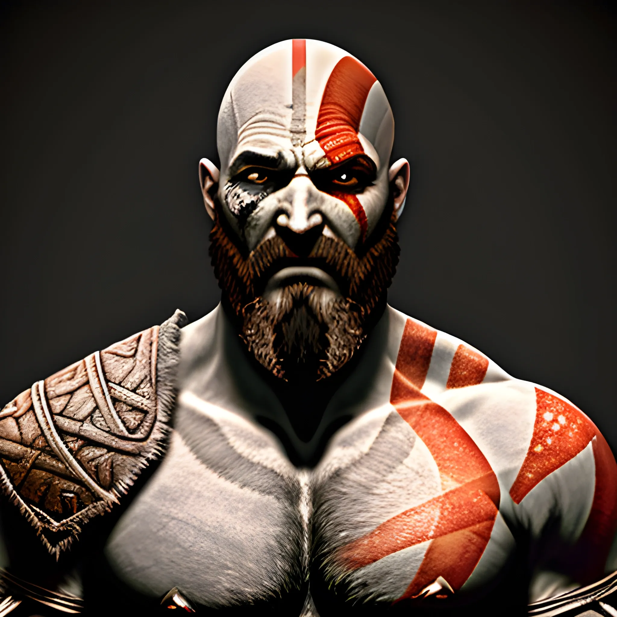 god of war kratos  with the blades of chaos

