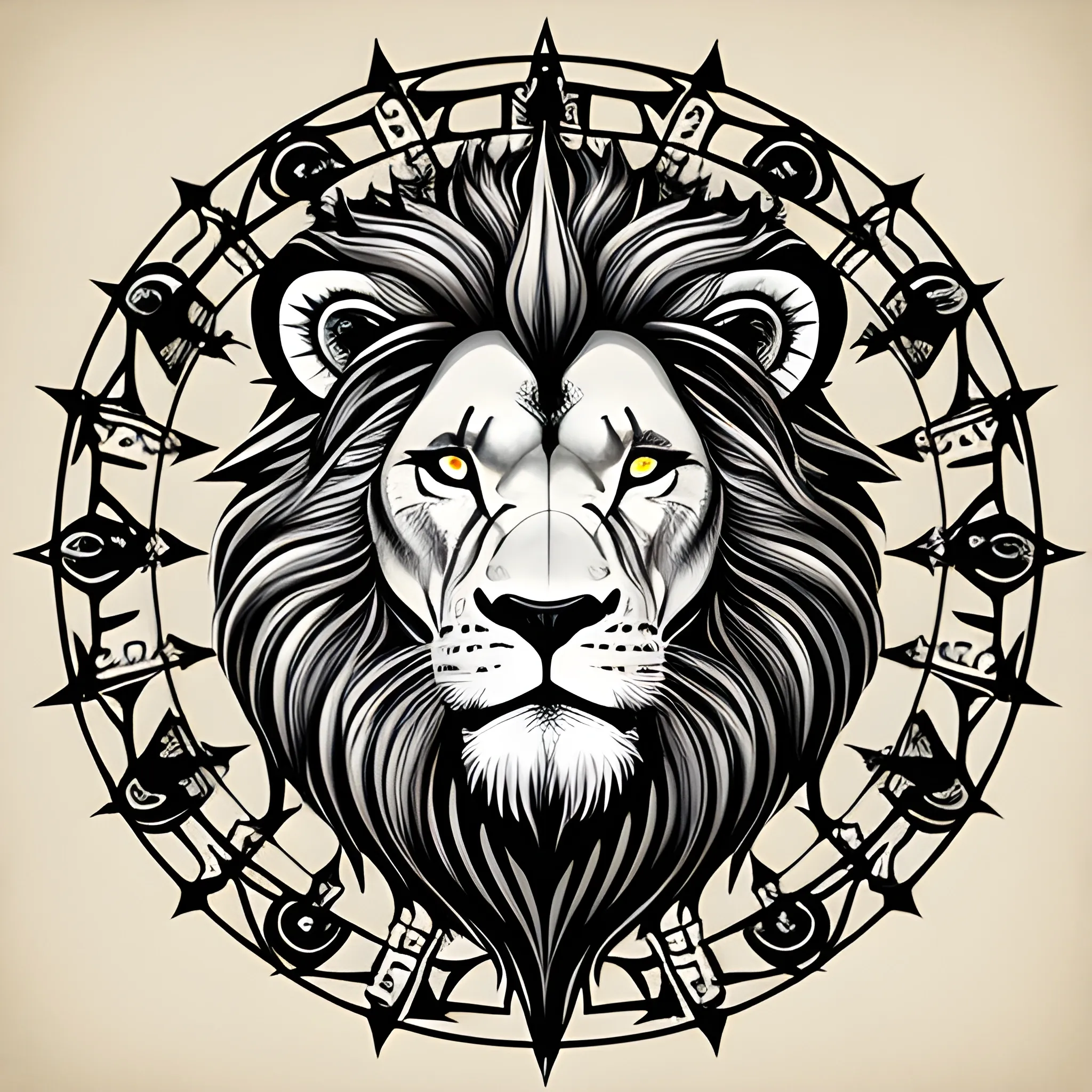 generate an occult/esoteric style lion