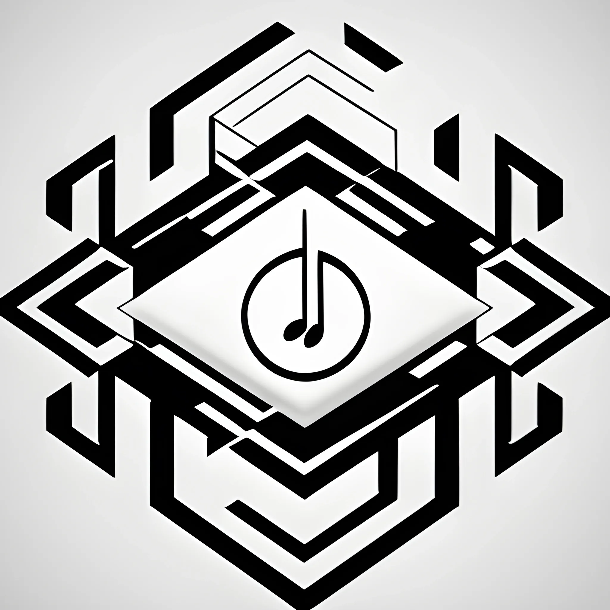 detailed geometric logo design for Music Producer named Zülf , Trippy