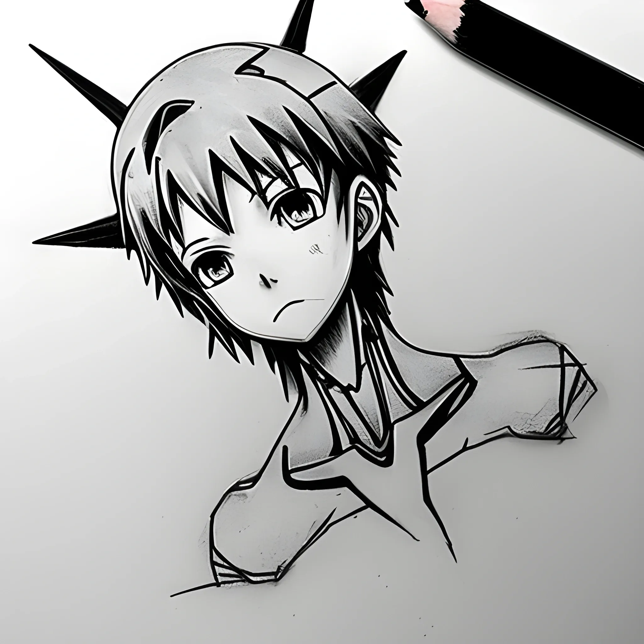 , Pencil Sketch
Quiero que dibujes un tatuaje de evangelion simple pero creativo 