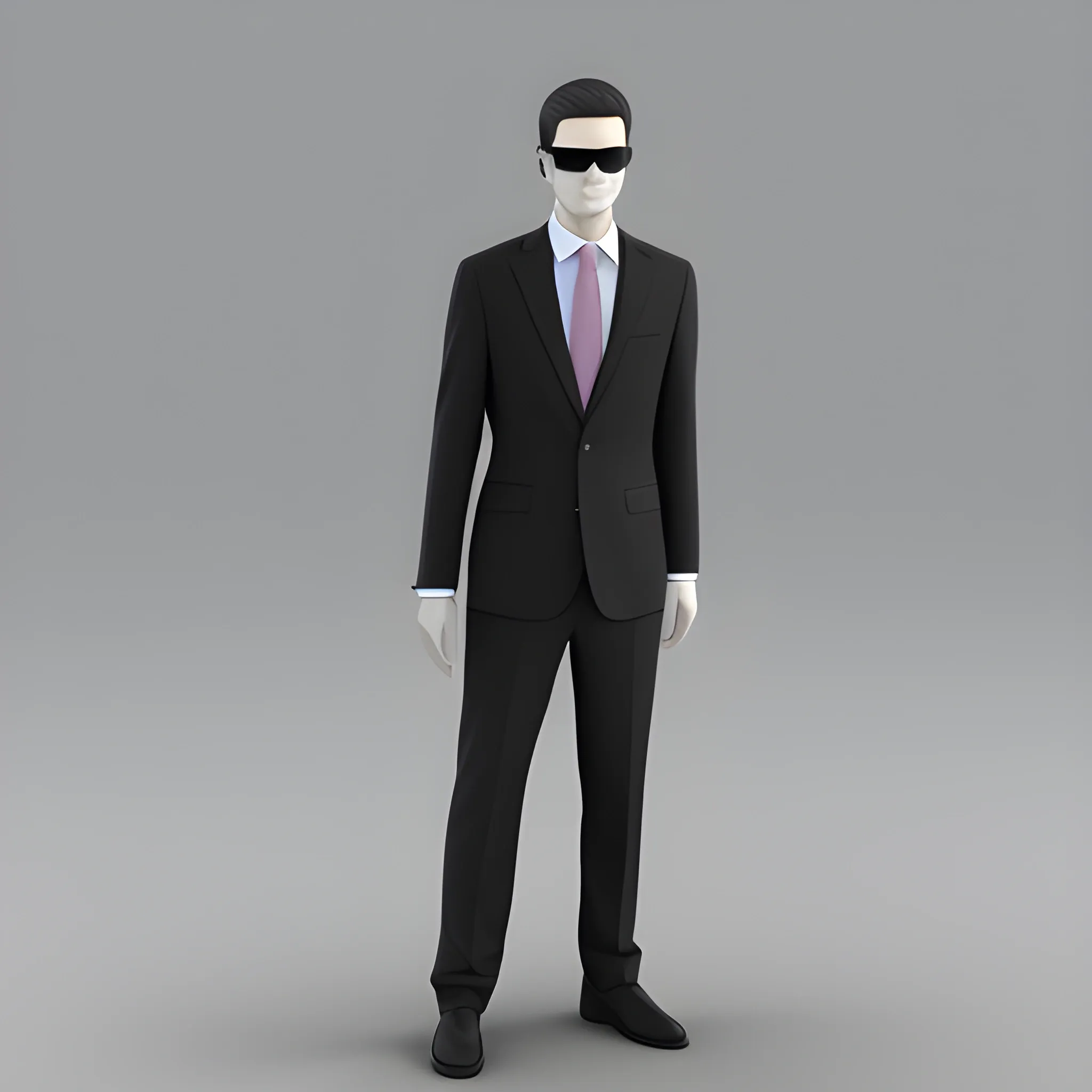 Good suited person, 3D