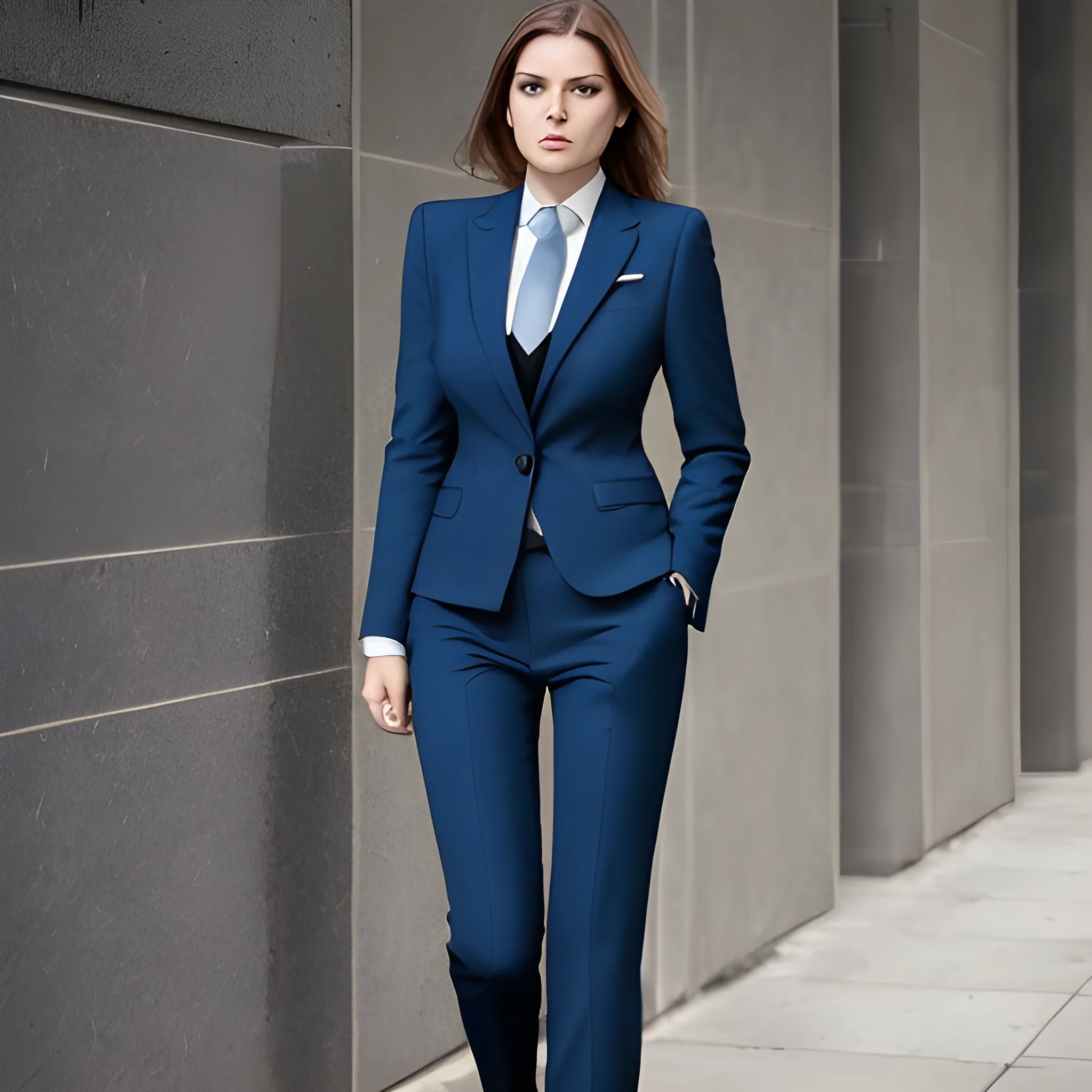 Well suited woman