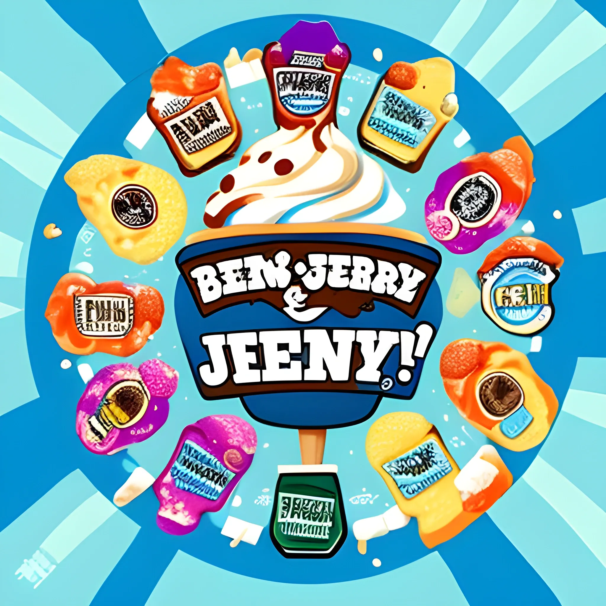 Ben & Jerry brand. Ice cream in astronauts' food. 

