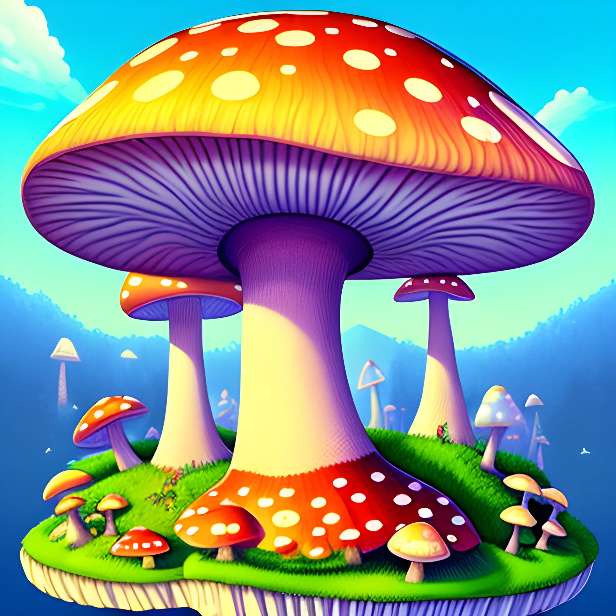 giant mushroom world 