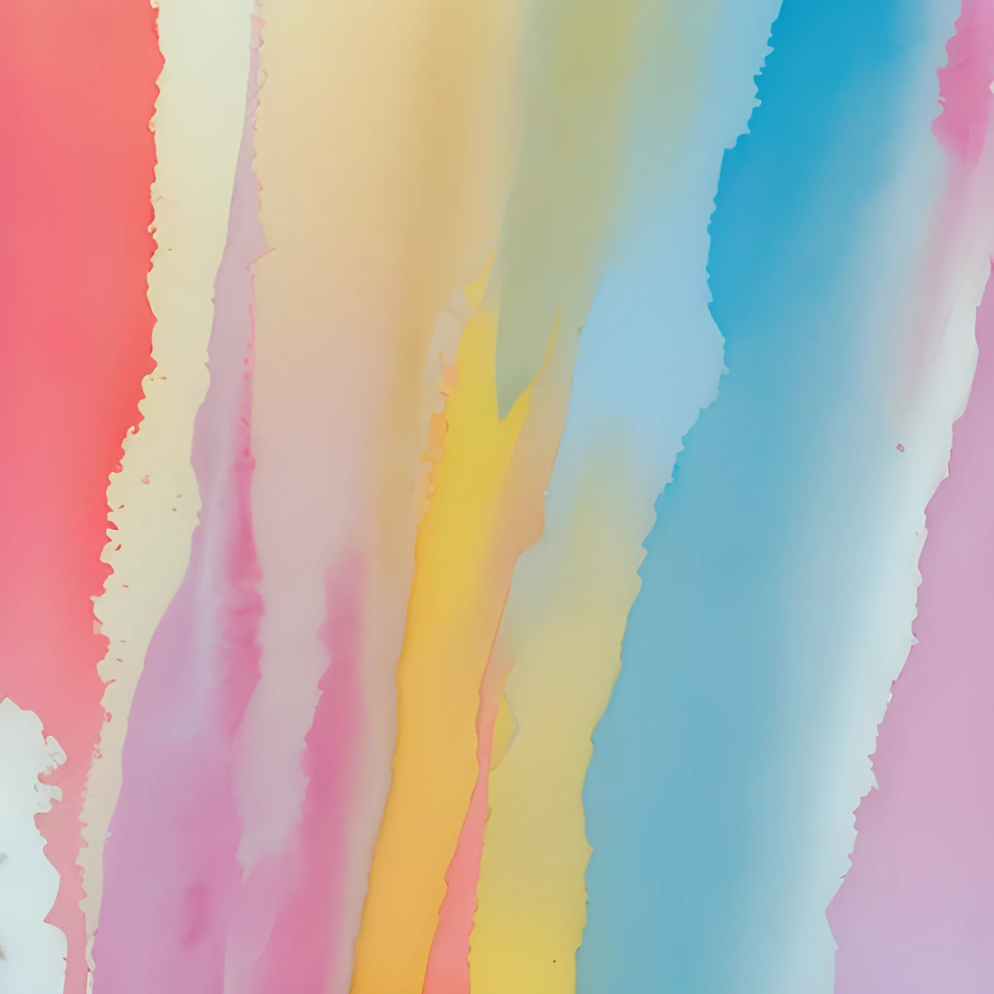 background of a sheet of text, mostly white but with isolated colored spots, composed of watered down spots of tempera with pink, lilac, yellow and blue colors in very light tones with very irregular edges that look like splashes, Water Color