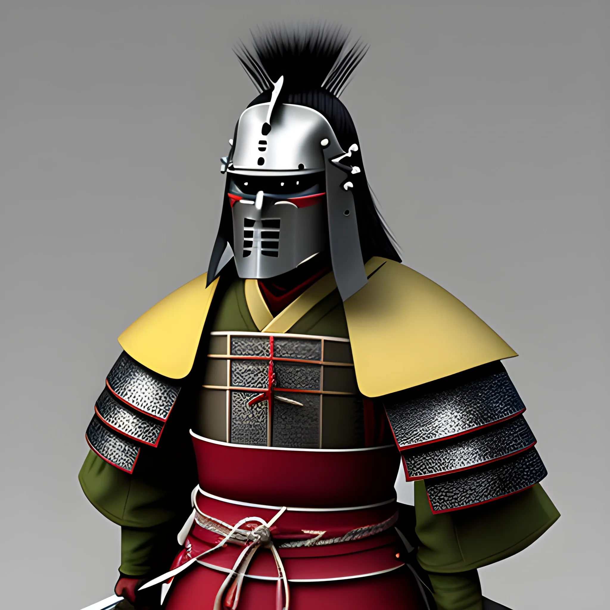 Medieval samurai , 3D, Cartoon