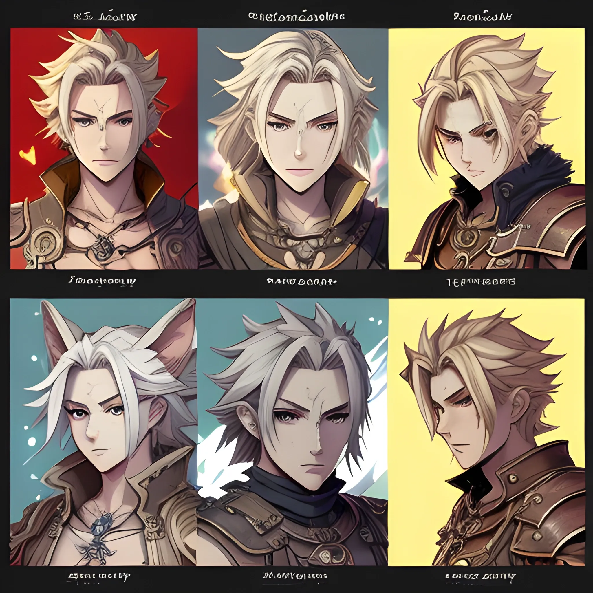 {{{octopath traveler style rpg character art of fantasy warrior}}}, highly detailed, {hyperrealistic waist up portrait of 25 years old Scandinavian man with simple background oil colors}, overflowing energy, blonde hair color, wearing red furred armor, wearing necklace, illustrated, beautiful and detailed eyes, mysterious look, sharp focus, elegant, volumetric lighting, smooth, in style of hades videogame character art, thick black outlines, cartoony, anime, art by artgerm, trending artstation, Cartoon