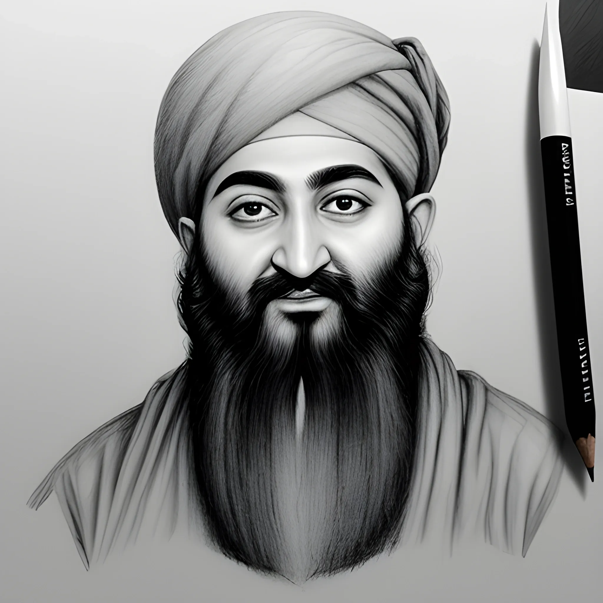 osama, Pencil Sketch