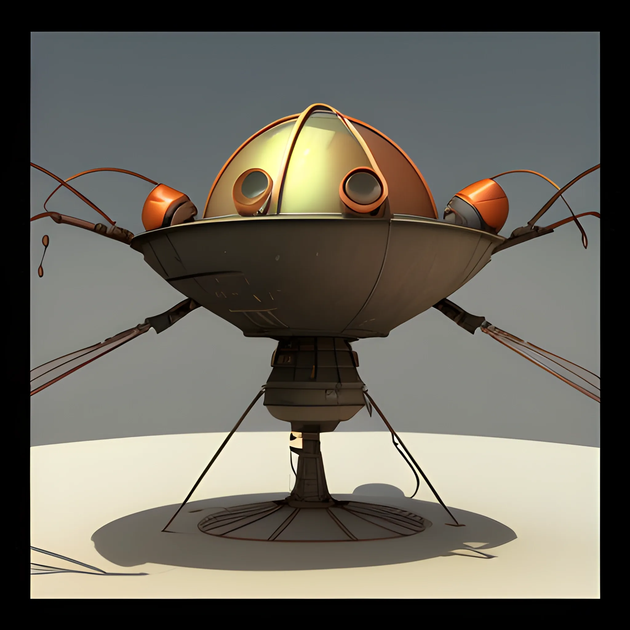 The Martian from the book The War of the Worlds., 3D
