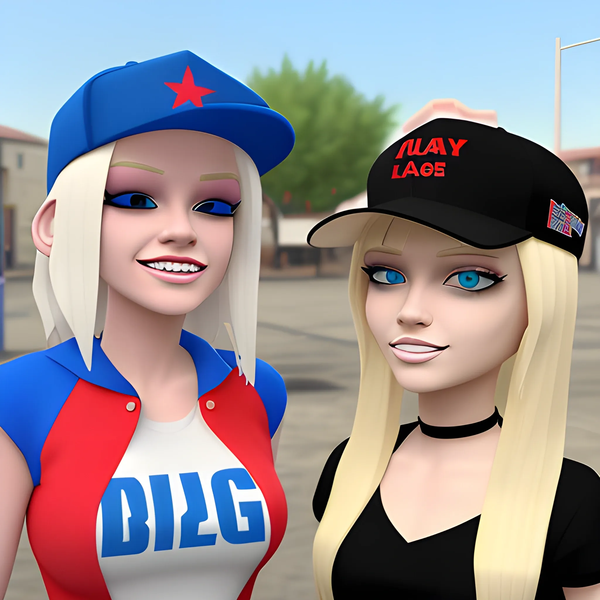 , Cartoon
bleachblonde, ugly dyke, maga, 3D