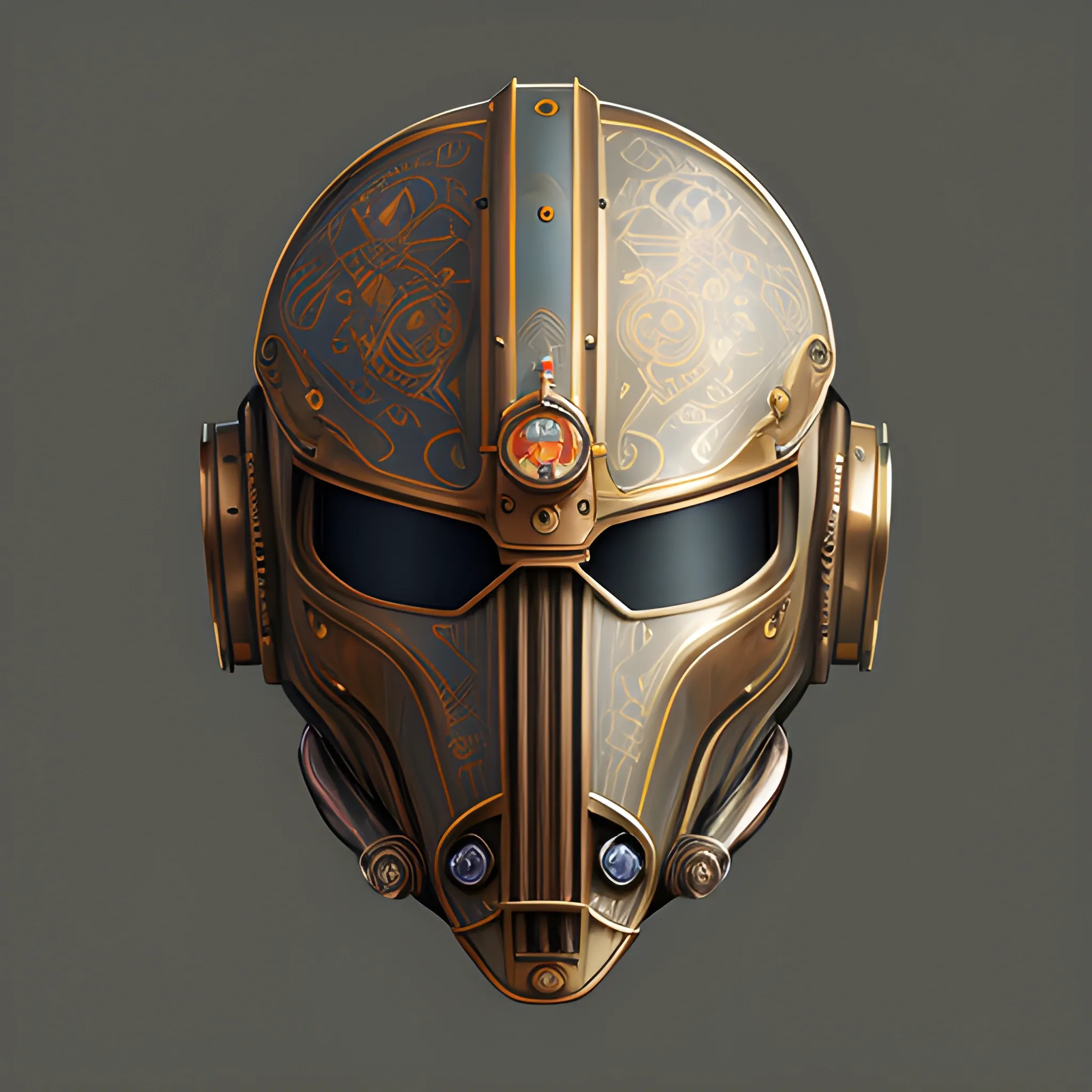 steampunk helmet fantasy art mask robot ninja stylized digital illustration sharp focus, elegant intricate digital painting artstation concept art global illumination ray tracing advanced technology chaykin howard and campionpascale and cooke darwyn and davis jack 