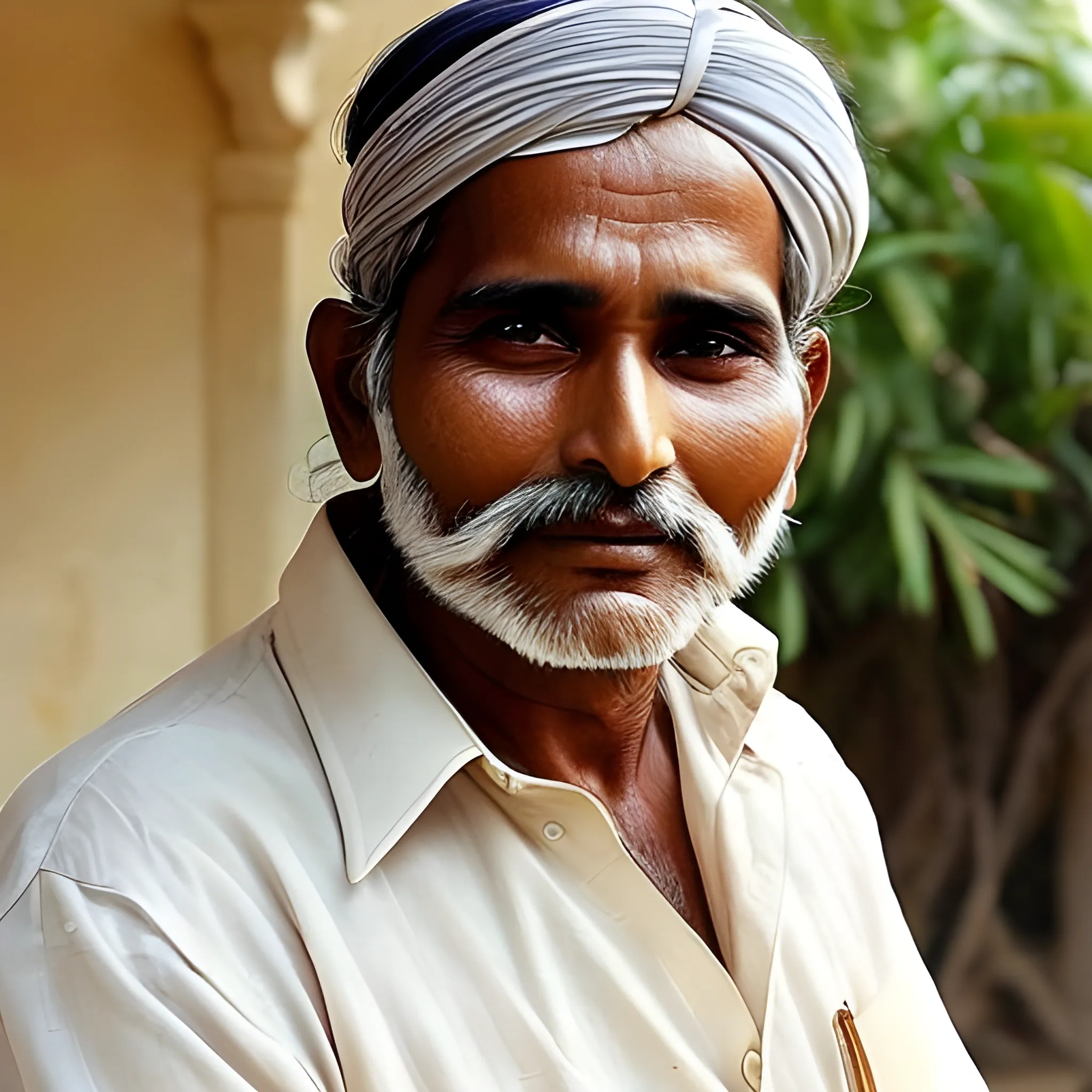 Old indian handsom man at age of 40
