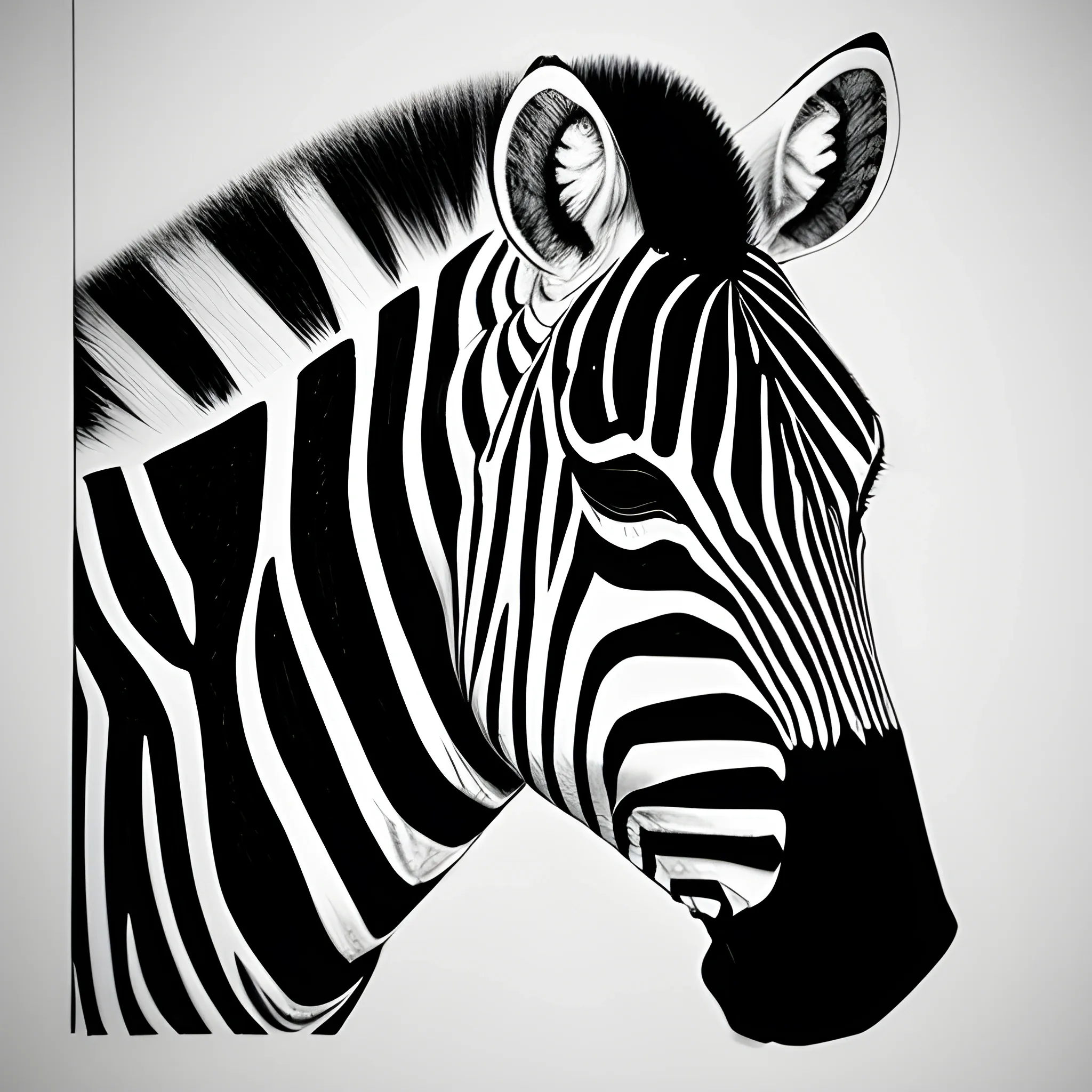 zebra , Pencil Sketch