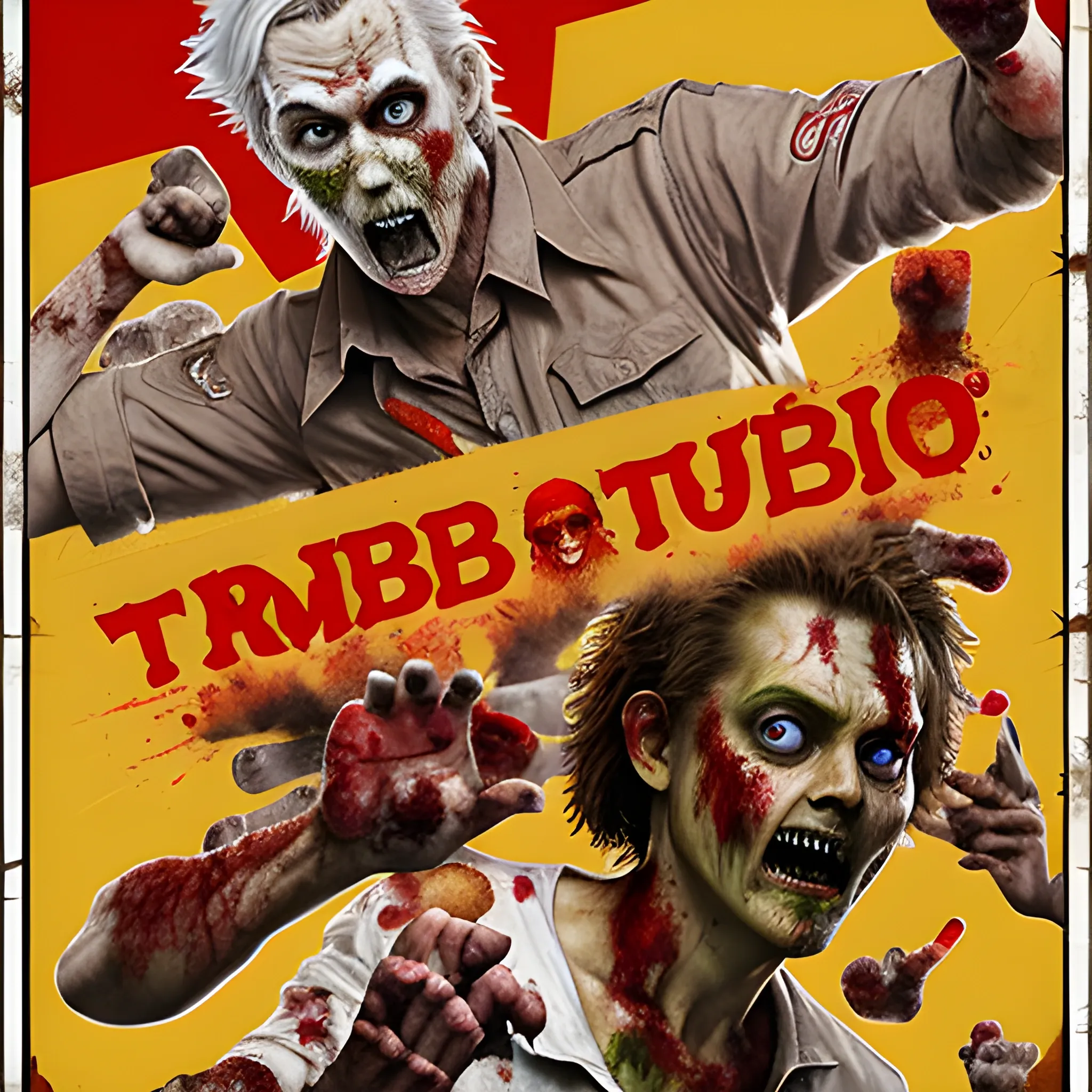 KFC Zombie twister poster, Trippy