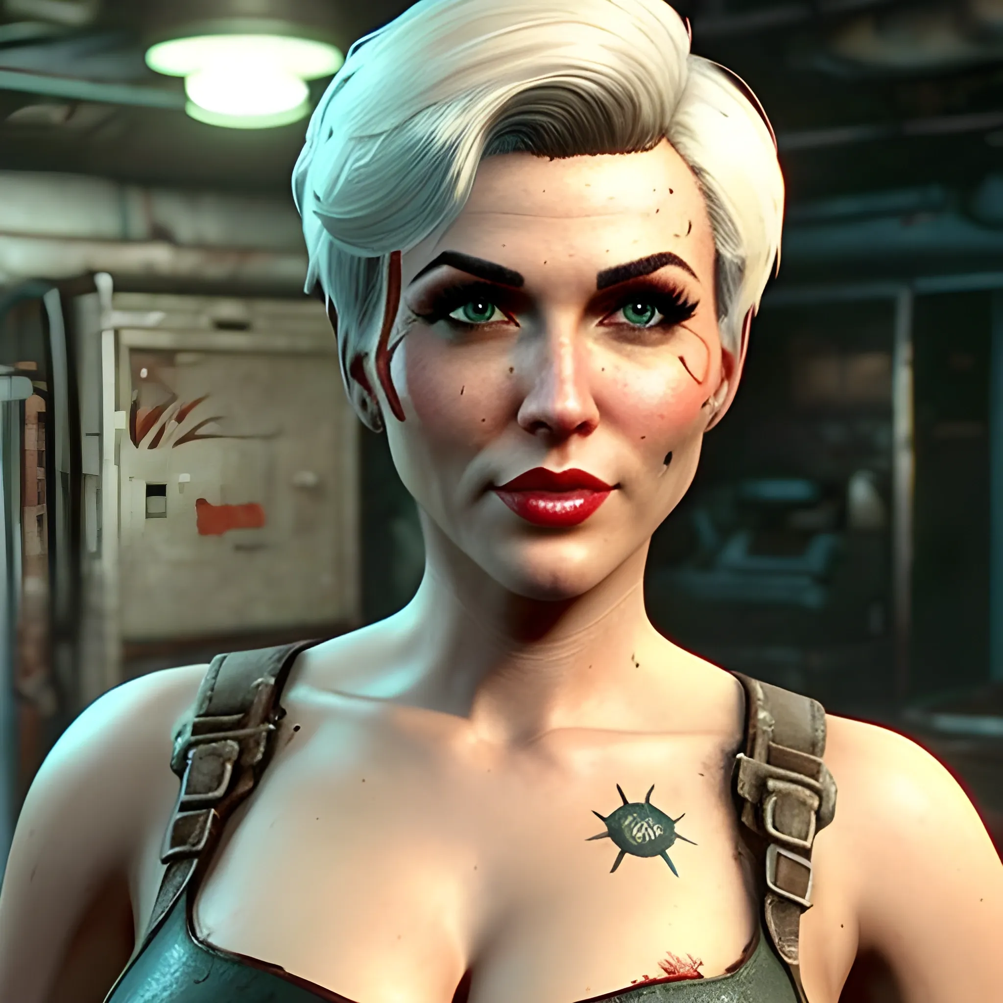 girl from Fallout 4, short hair, cute