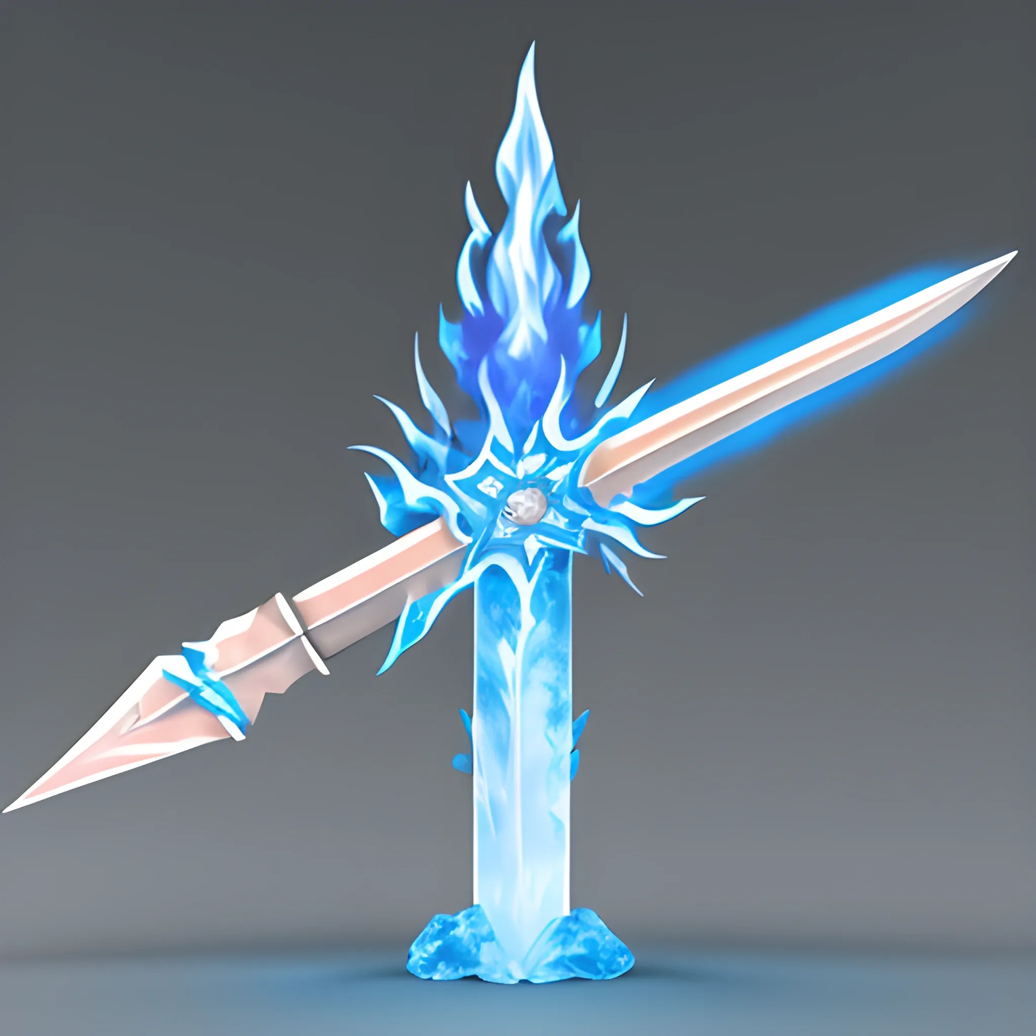 Ice Blue Flame Sword
, 3D