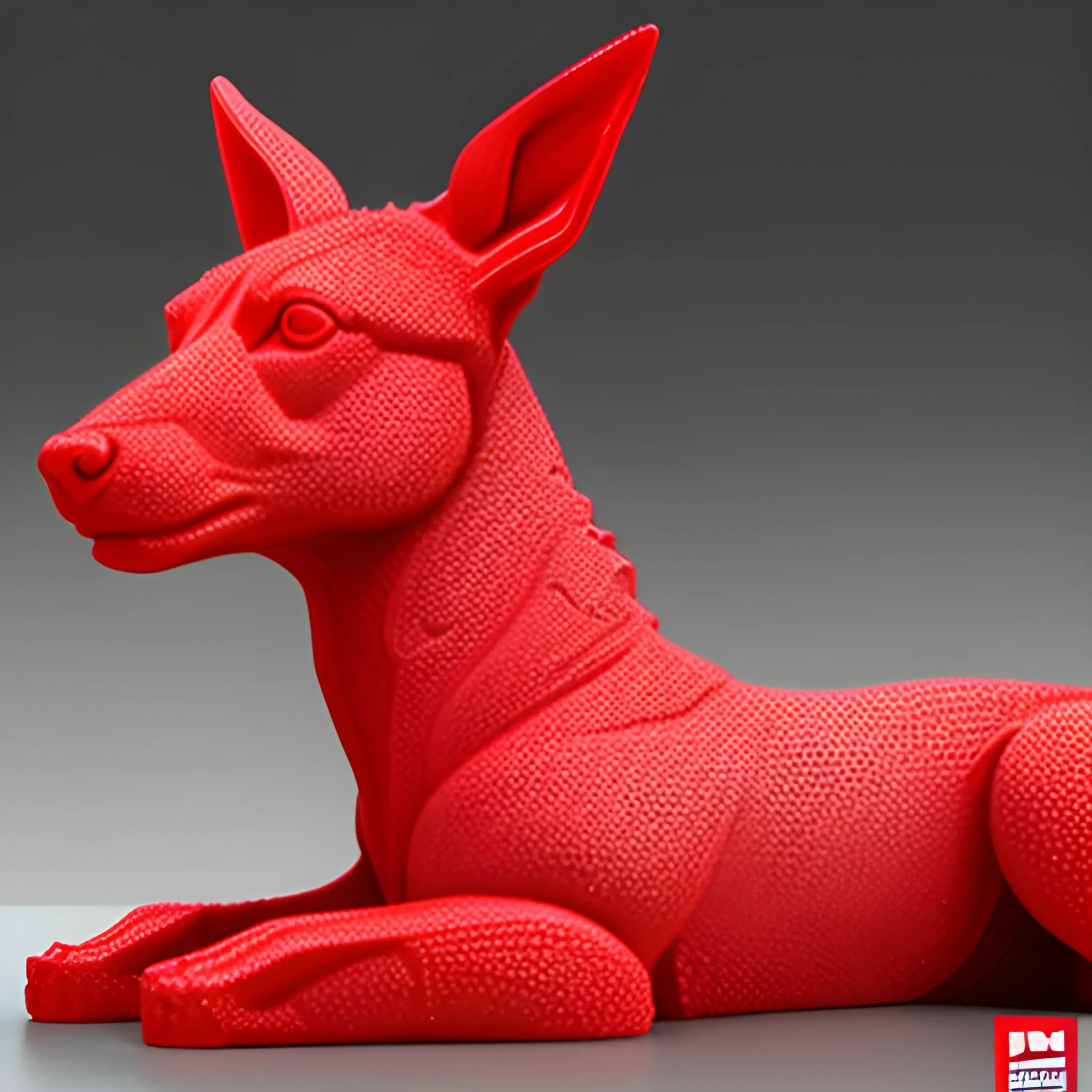 Australin Red Kelpie using a 3D printer, 3D