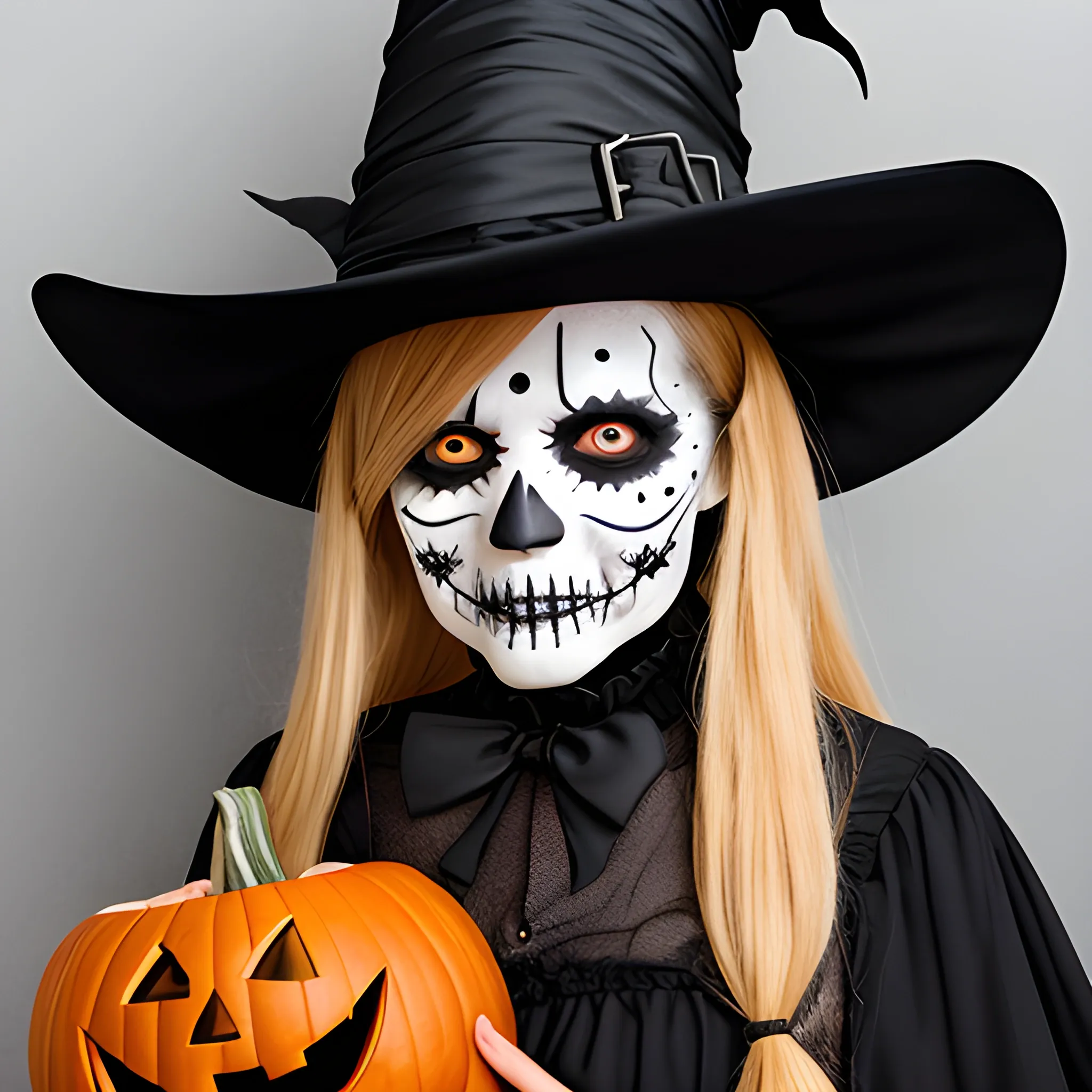 Halloween portrait in costume, 