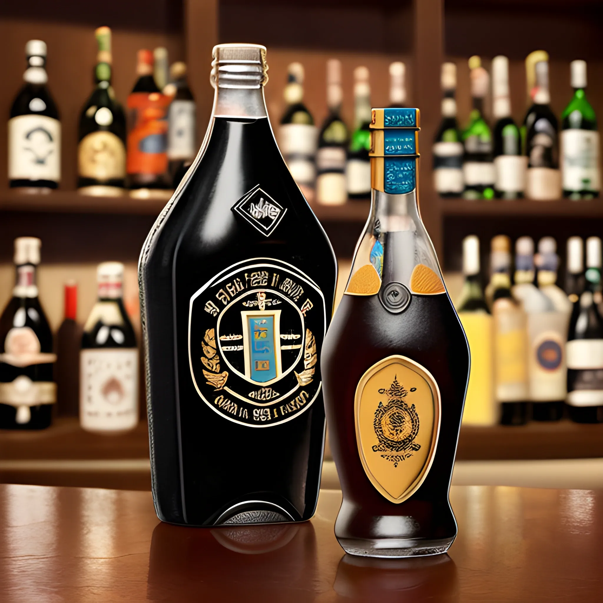 70 30 argentinian fernet with coke coat of arms
