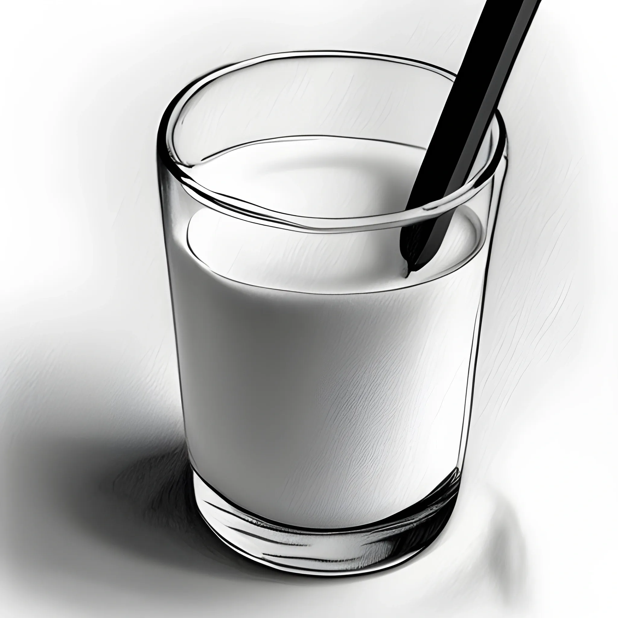 milk, Pencil Sketch